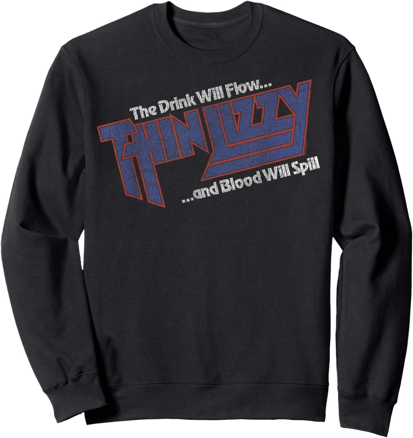 Thin Lizzy Blue Logo Sweatshirt - Sweatshirt | Black