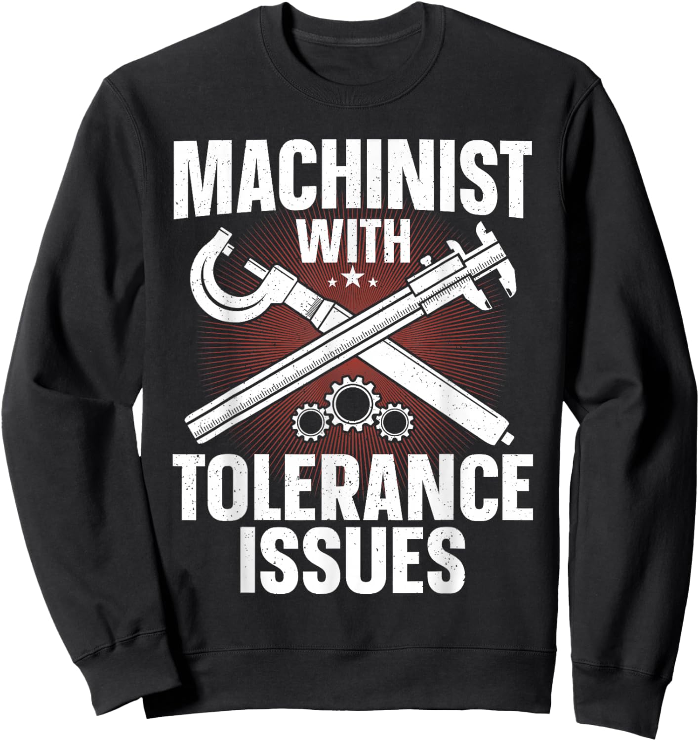 Funny Machinist Art Dad Women CNC Machine Operator Sweatshirt - Sweatshirt | Black