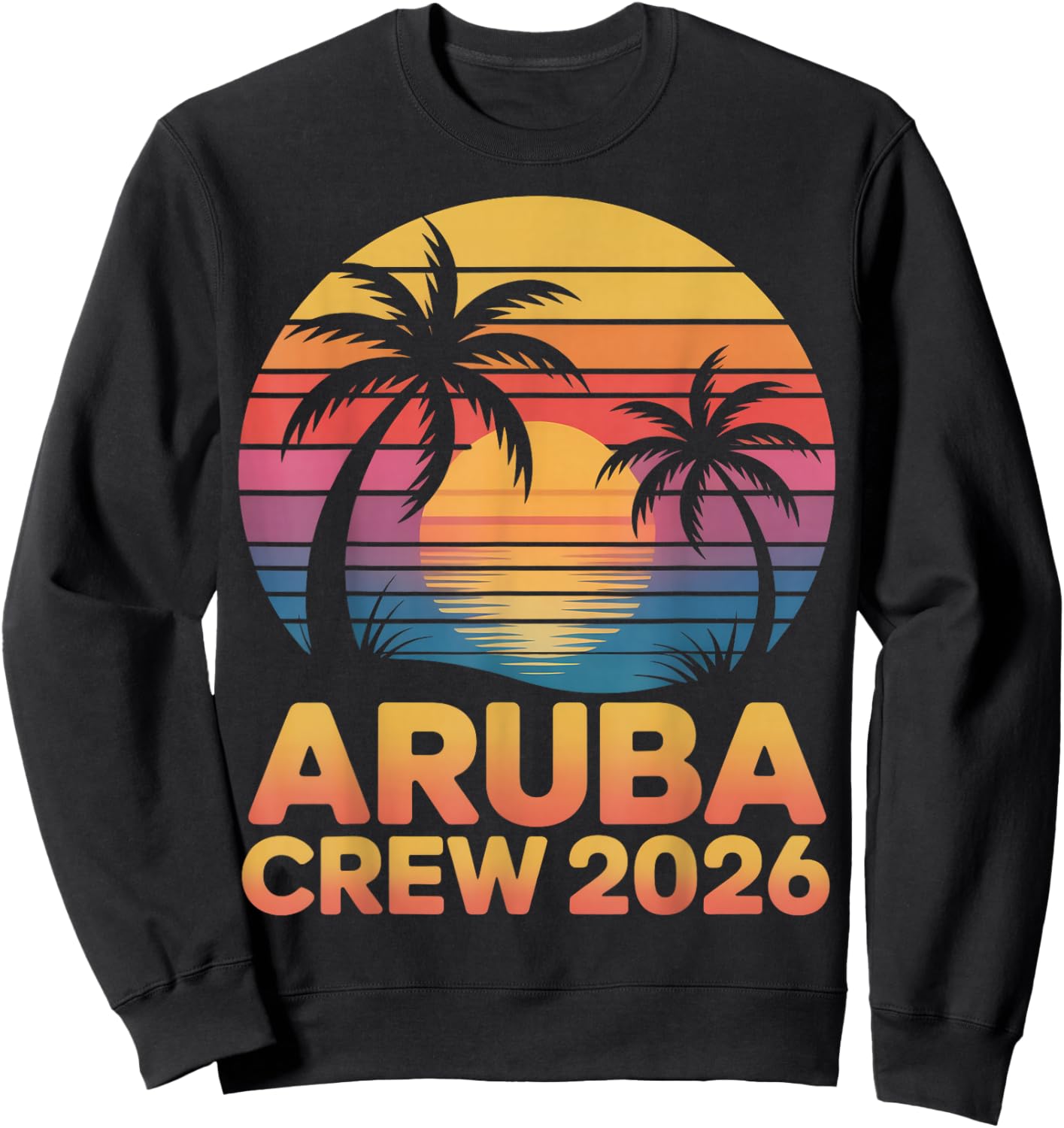 Aruba Crew Caribbean Cruising Vacation 2026 Sweatshirt - Sweatshirt | Black