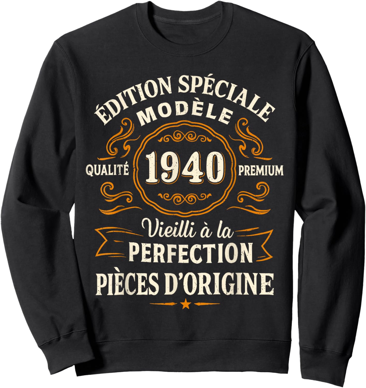 Birthday Gift 86 Years Special Edition 1940 Vintage Sweatshirt - Sweatshirt | Black