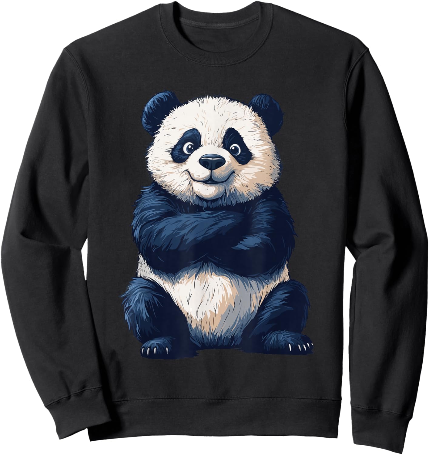 Pandas Design Panda Lover Women Girl Panda Sweatshirt - Sweatshirt | Black