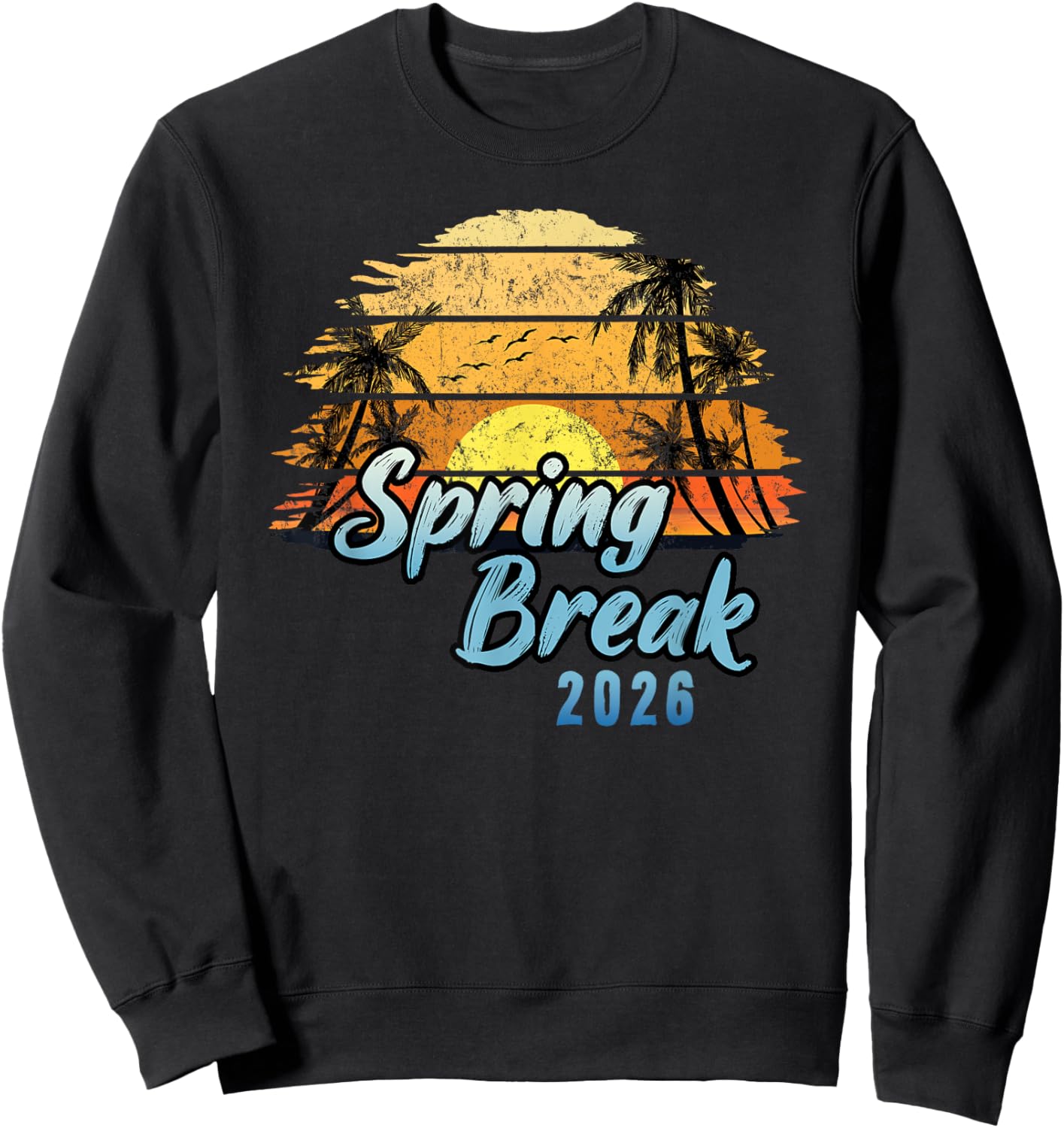 Spring Break 2026 Vacation Trip Friends Family Matching Sweatshirt - Sweatshirt | Black