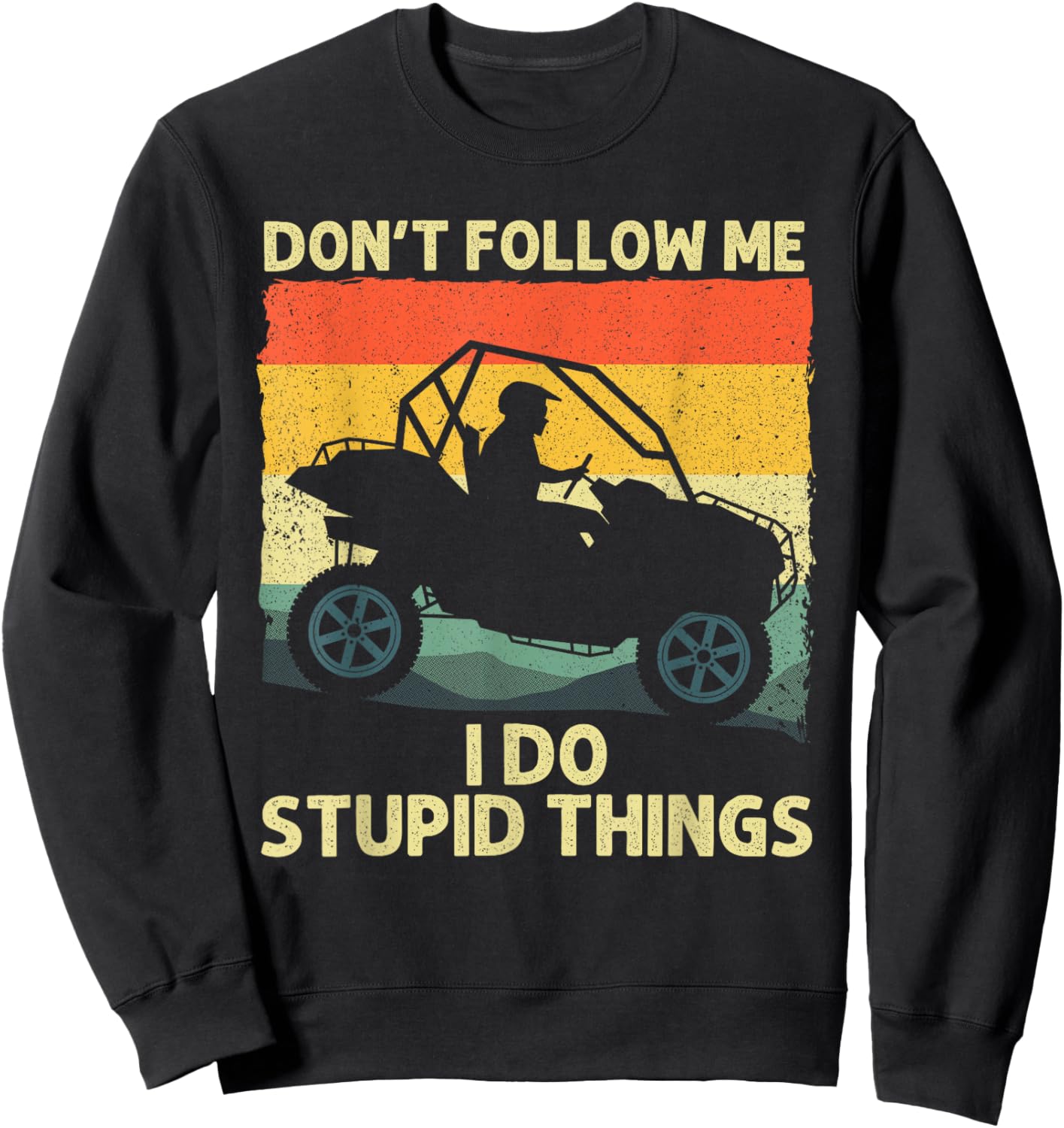 Side-By-Side Design Women UTV ATV SxS Off Road Lover Sweatshirt - Sweatshirt | Black