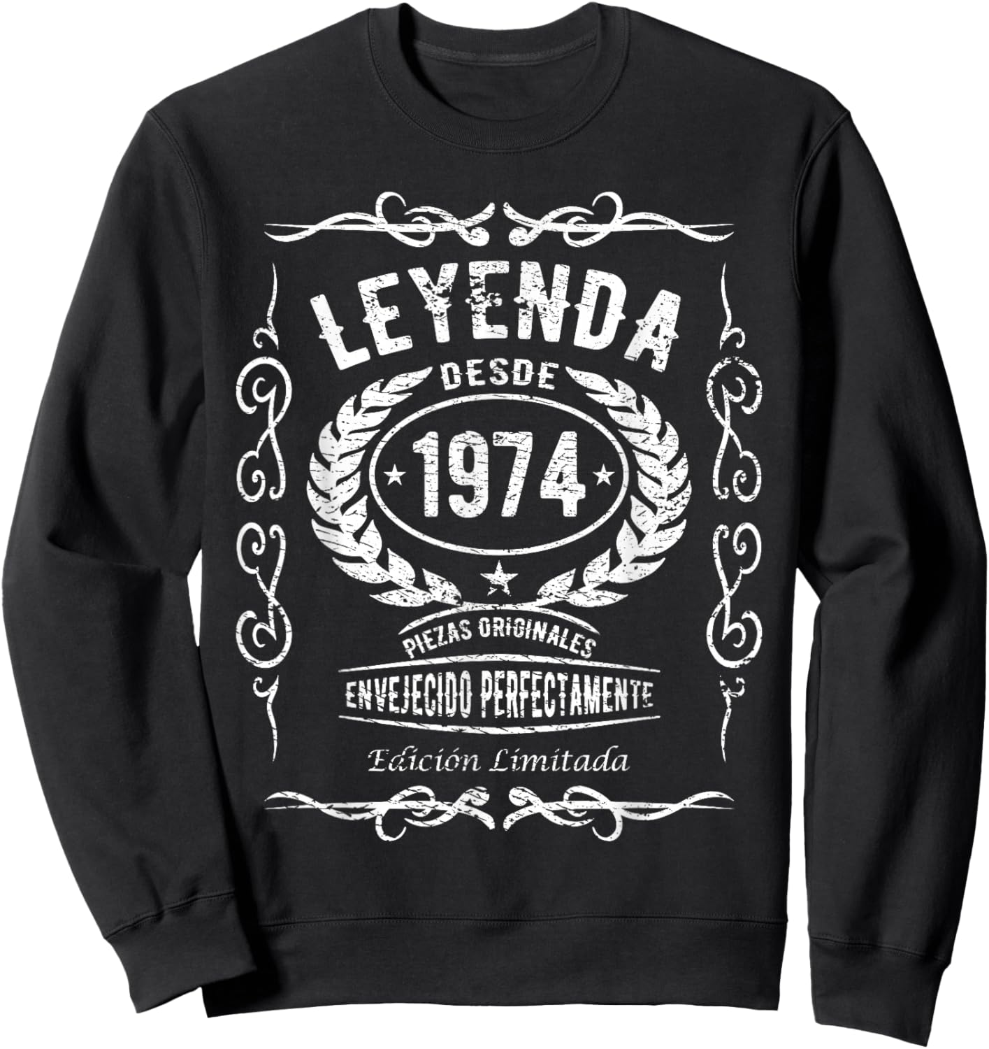 Divertido 1974 50 cumpleaños 50 años hombre mujer Sweatshirt - Sweatshirt | Black