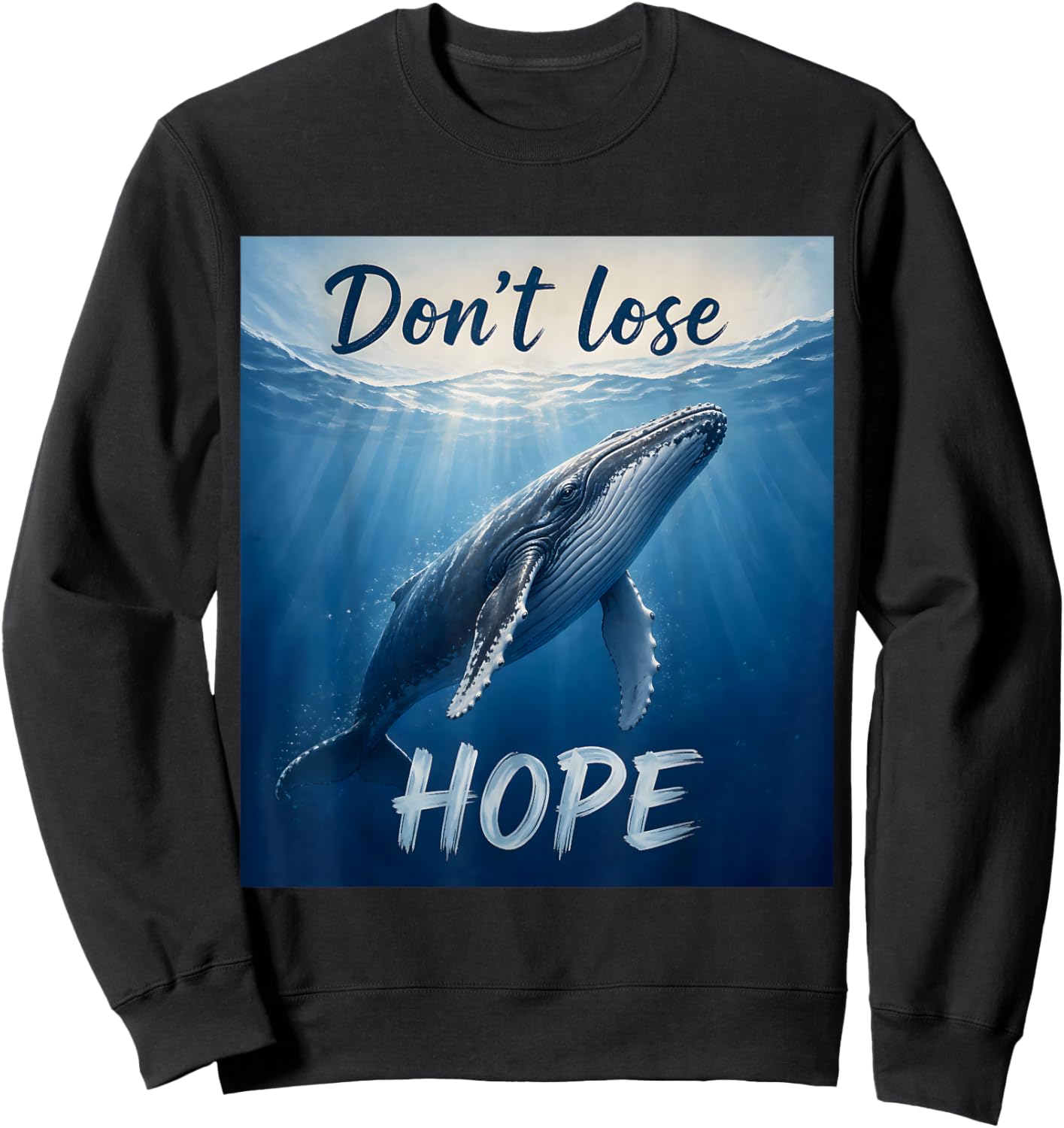 Buckelwal Hope Timmy Wal Rettung Ostsee Meer Motiv Sweatshirt - Sweatshirt | Black
