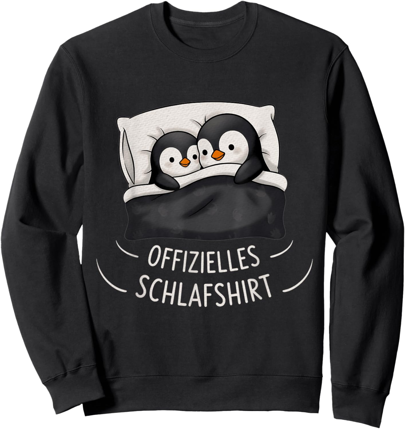 Sleep Shirt Official Sleep Penguin Pyjamas Penguin Sweatshirt - Sweatshirt | Black