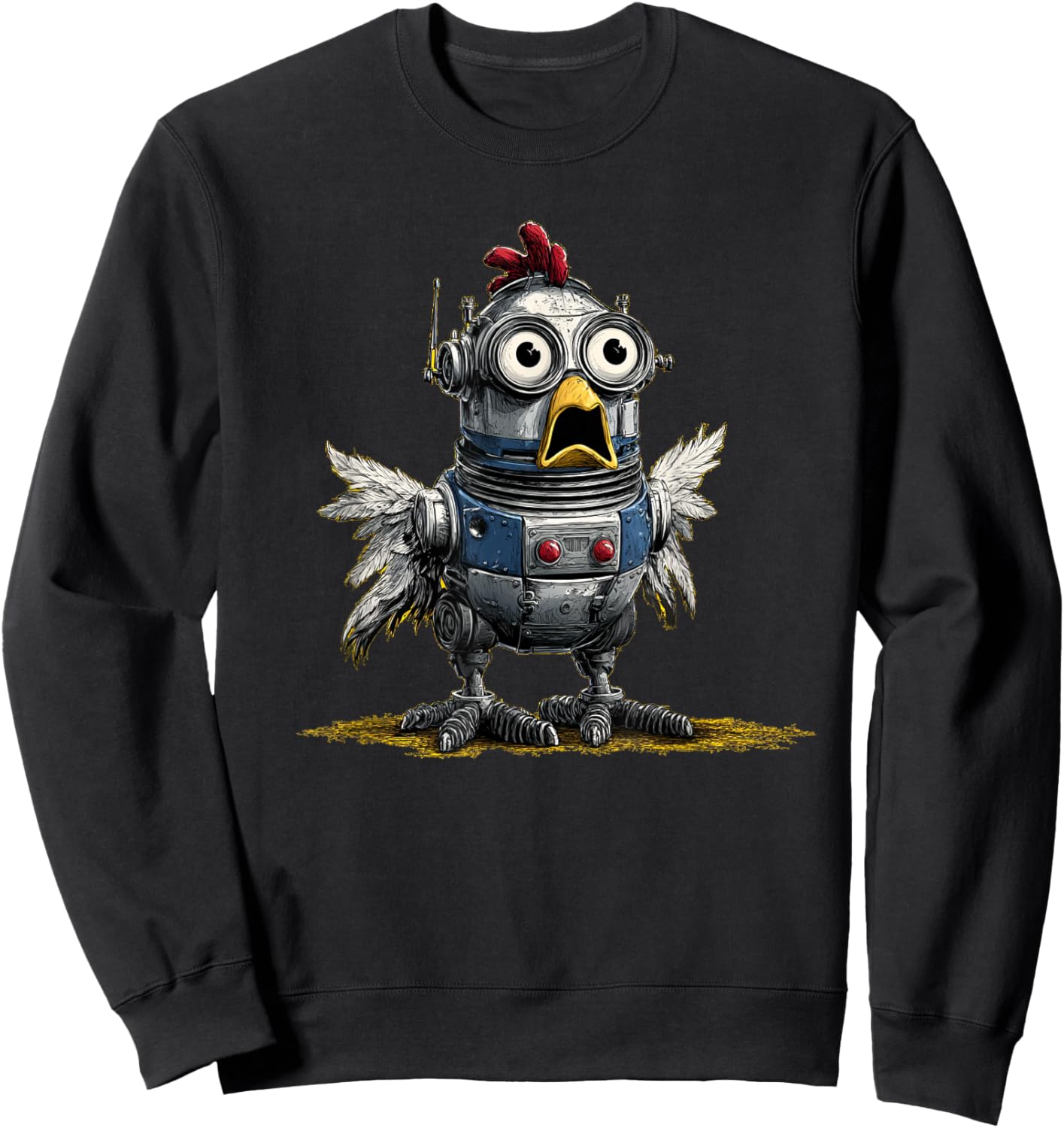 Future Chicken Costume for Robots and Animals Fans Sweatshirt - Sweatshirt | Black