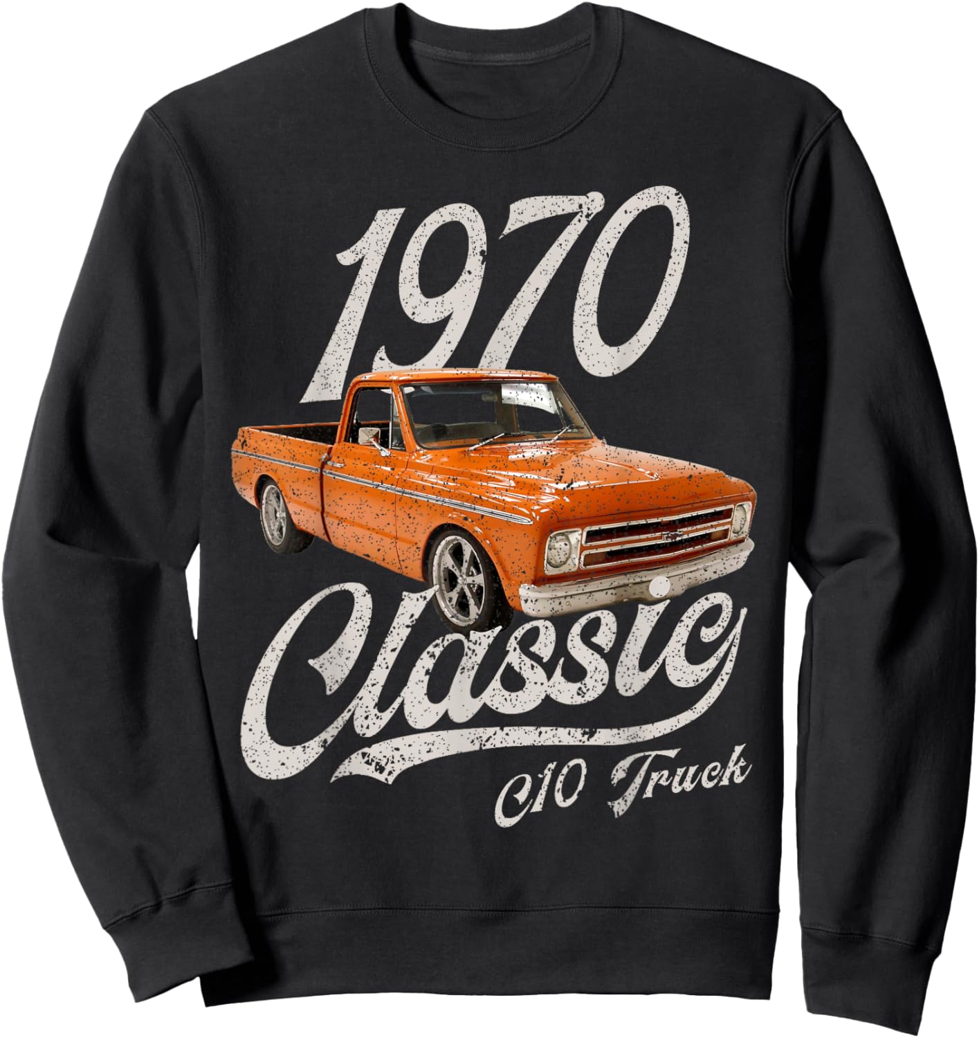 1970 70 C10 Truck Sweatshirt - Sweatshirt | Black