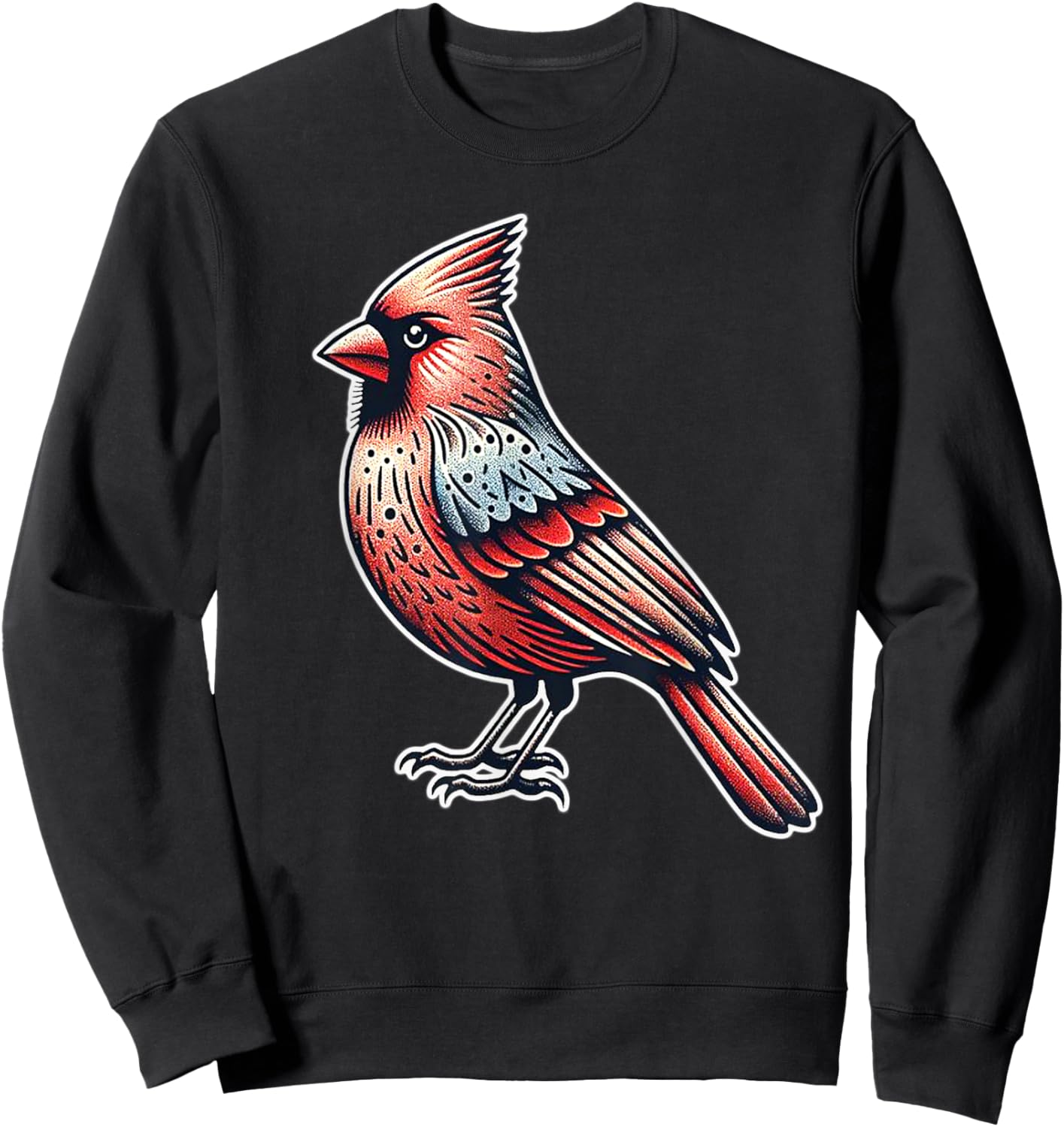 Cardinal Bird Sweatshirt - Sweatshirt | Black