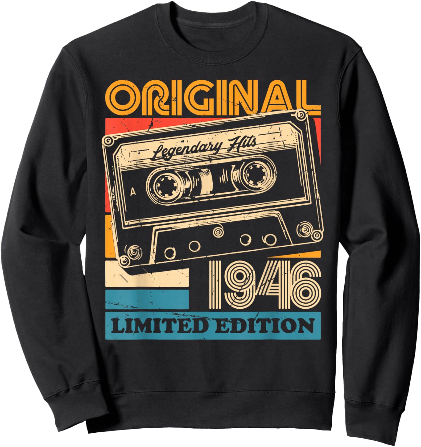 Original 1946 Vintage Birthday 79 Years Women Sweatshirt - Sweatshirt | Black