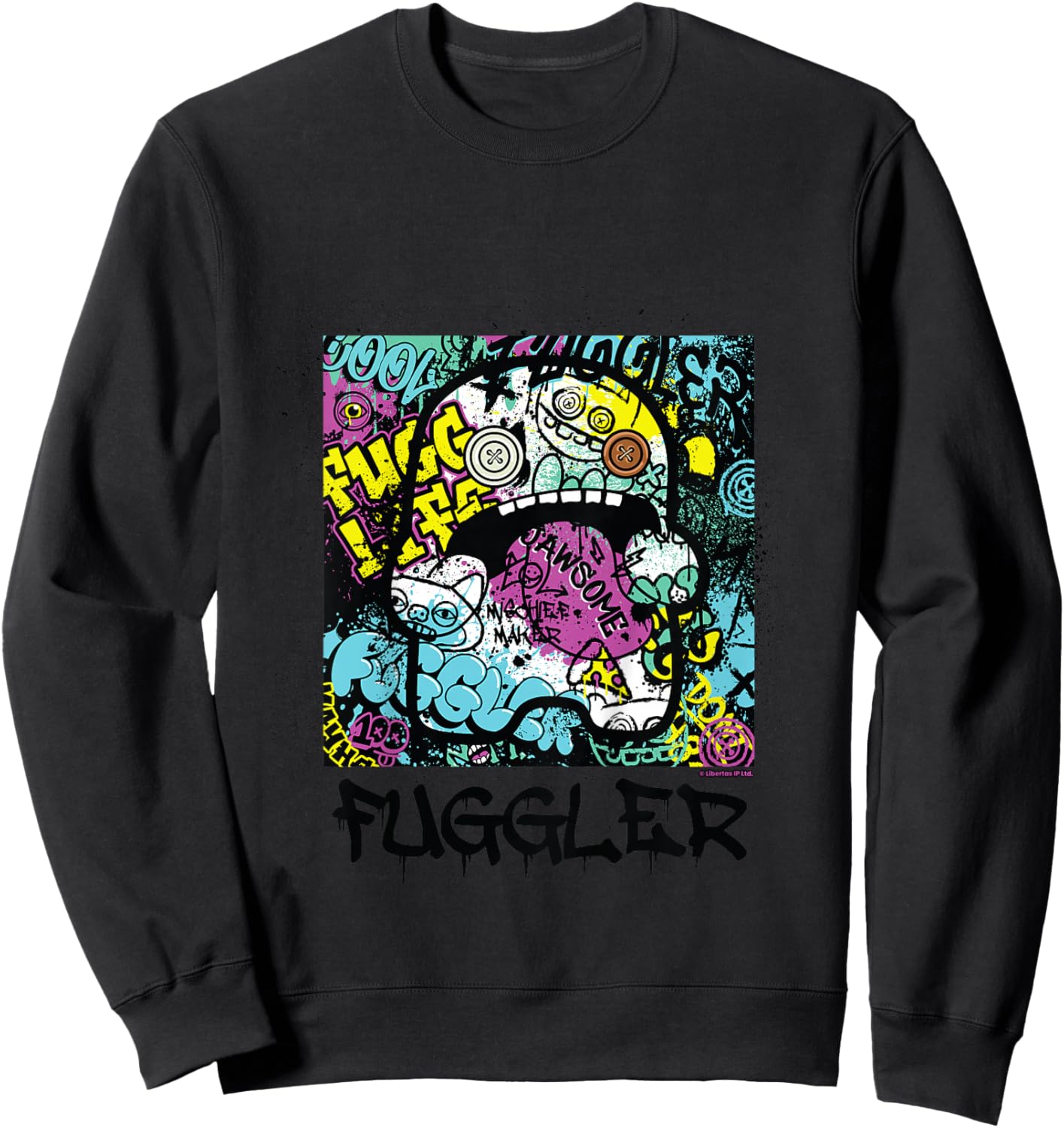 Fuggler Fugg Life Graffiti pour Enfants Sweatshirt - Sweatshirt | Black
