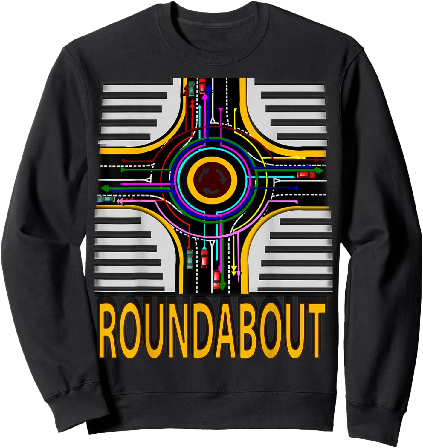 Roundabout traffic direction Sweatshirt - Sweatshirt | Black