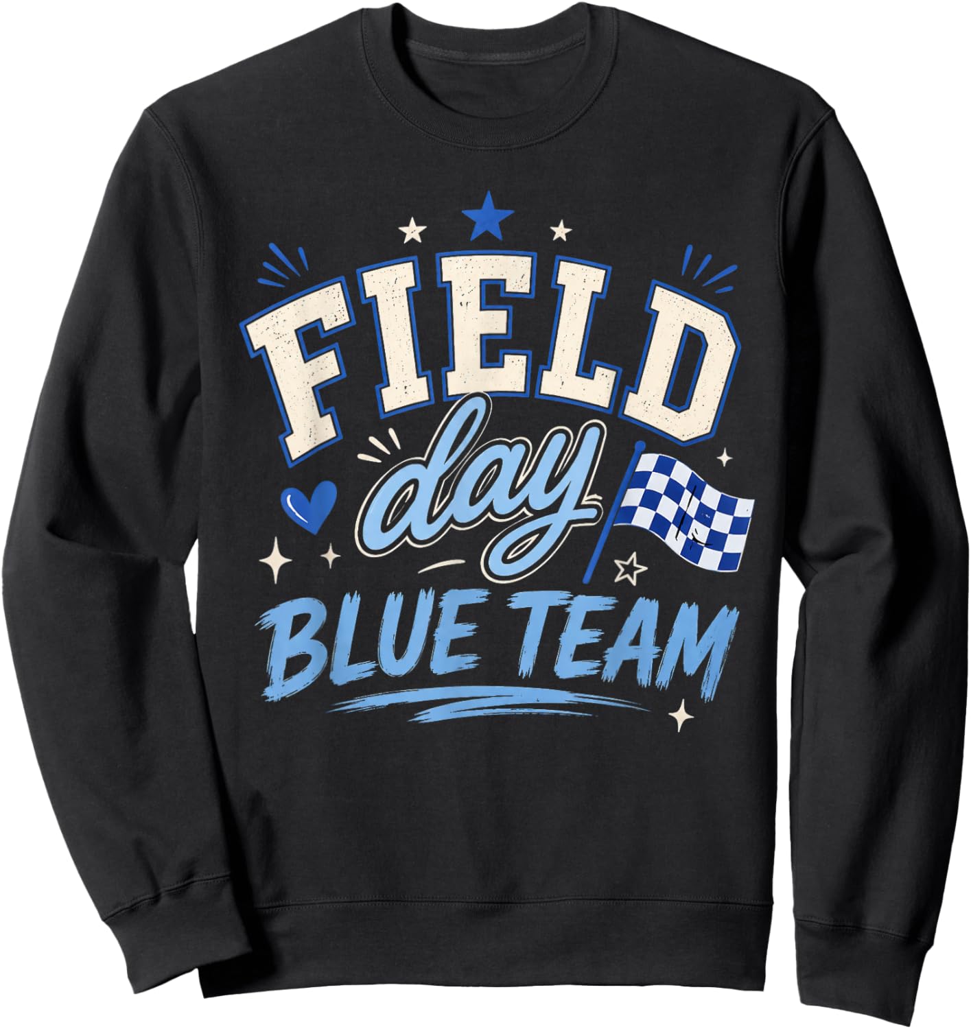 Field Day 2026 Blue Team Field Trip Color Team Teacher Sweatshirt - Sweatshirt | Black