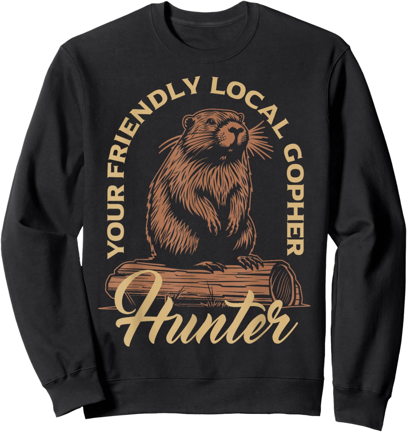 Gopher Hunter Gear Equipment Essentials Gopher Slayer Sweatshirt - Sweatshirt | Black
