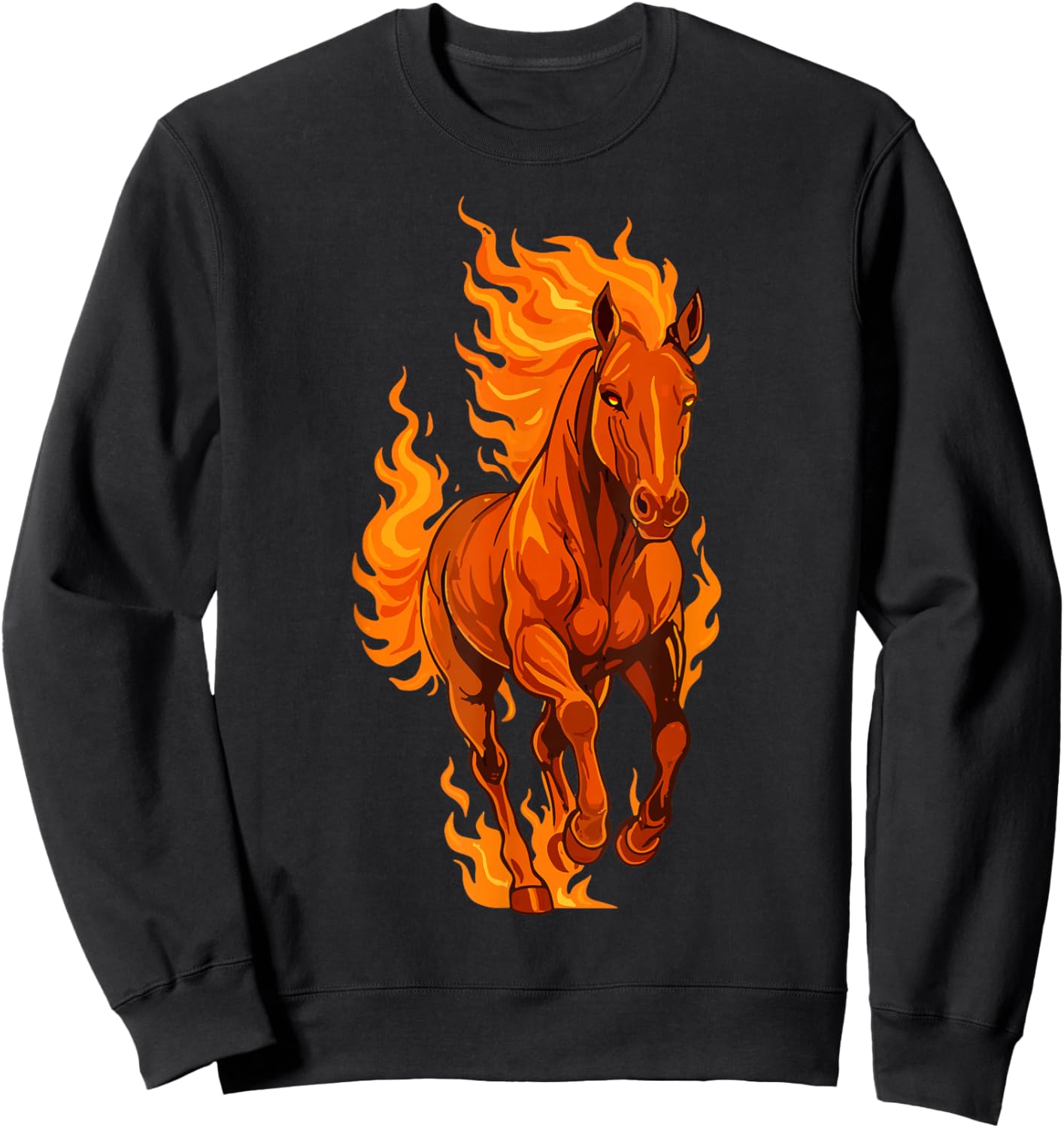 Chinese New Year Fire Horse 2026 Lunar Zodiac Festival Sweatshirt - Sweatshirt | Black