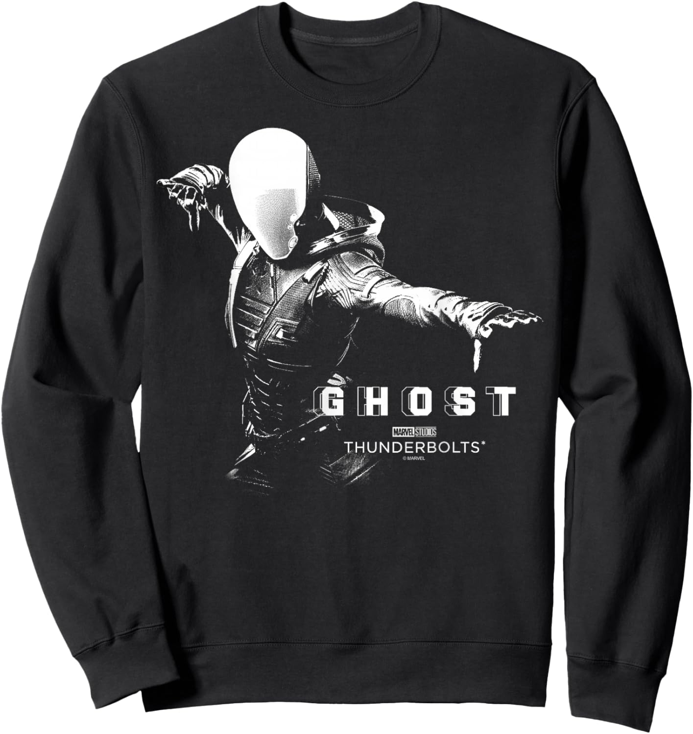 Marvel's Thunderbolts - Ghost Silhouette Sweatshirt - Sweatshirt | Black