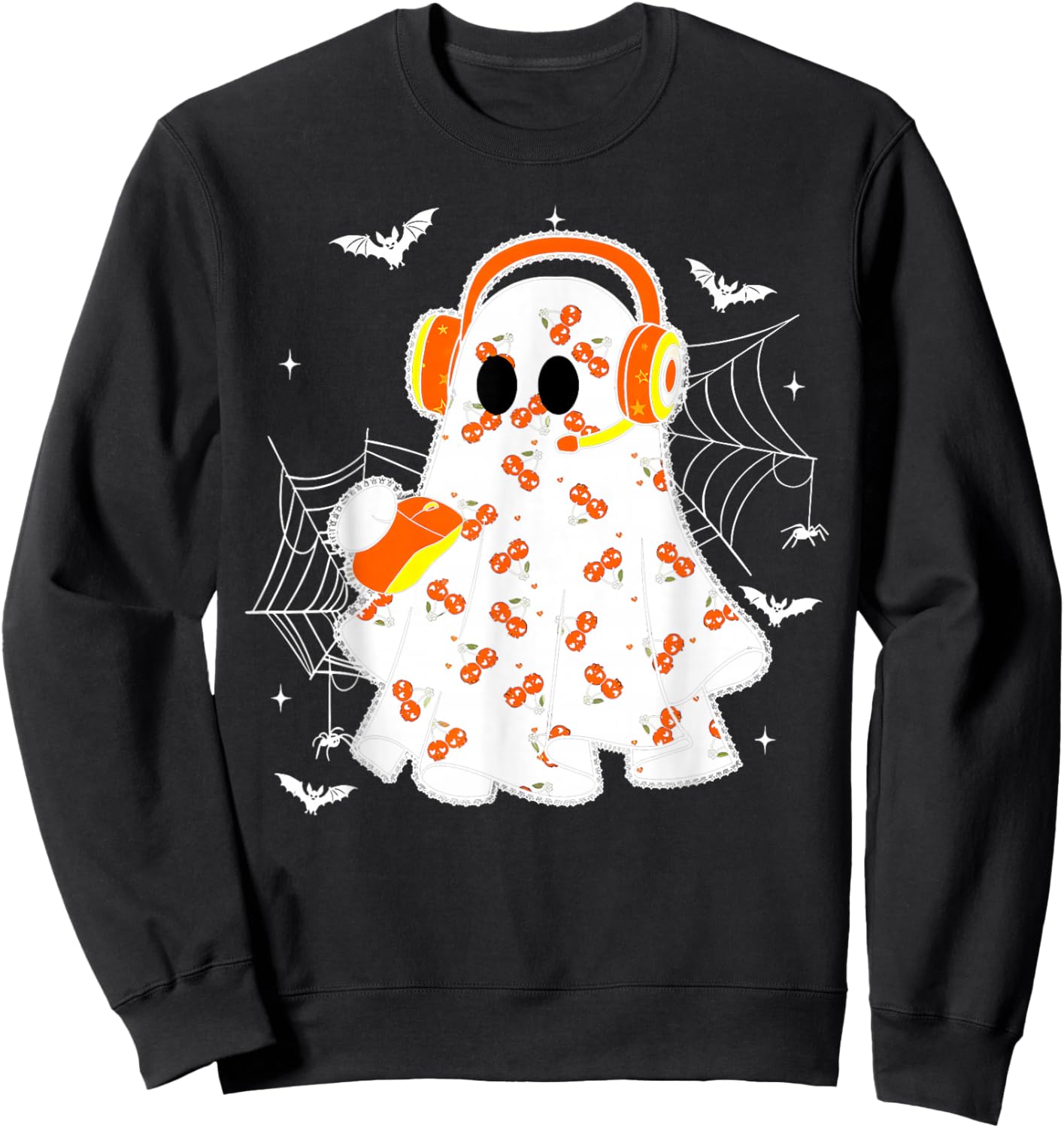 Coquette 911 Dispatcher Halloween Spooky Ghost Dispatch Sweatshirt - Sweatshirt | Black