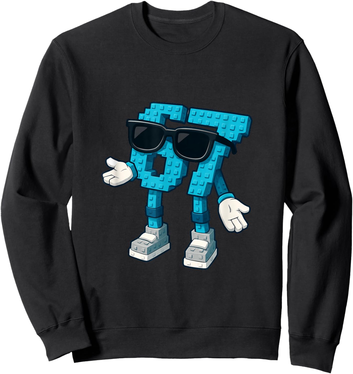 Six Seven Brainrot Italian Funny 67 Meme Game for Children Sweatshirt - Sweatshirt | Black