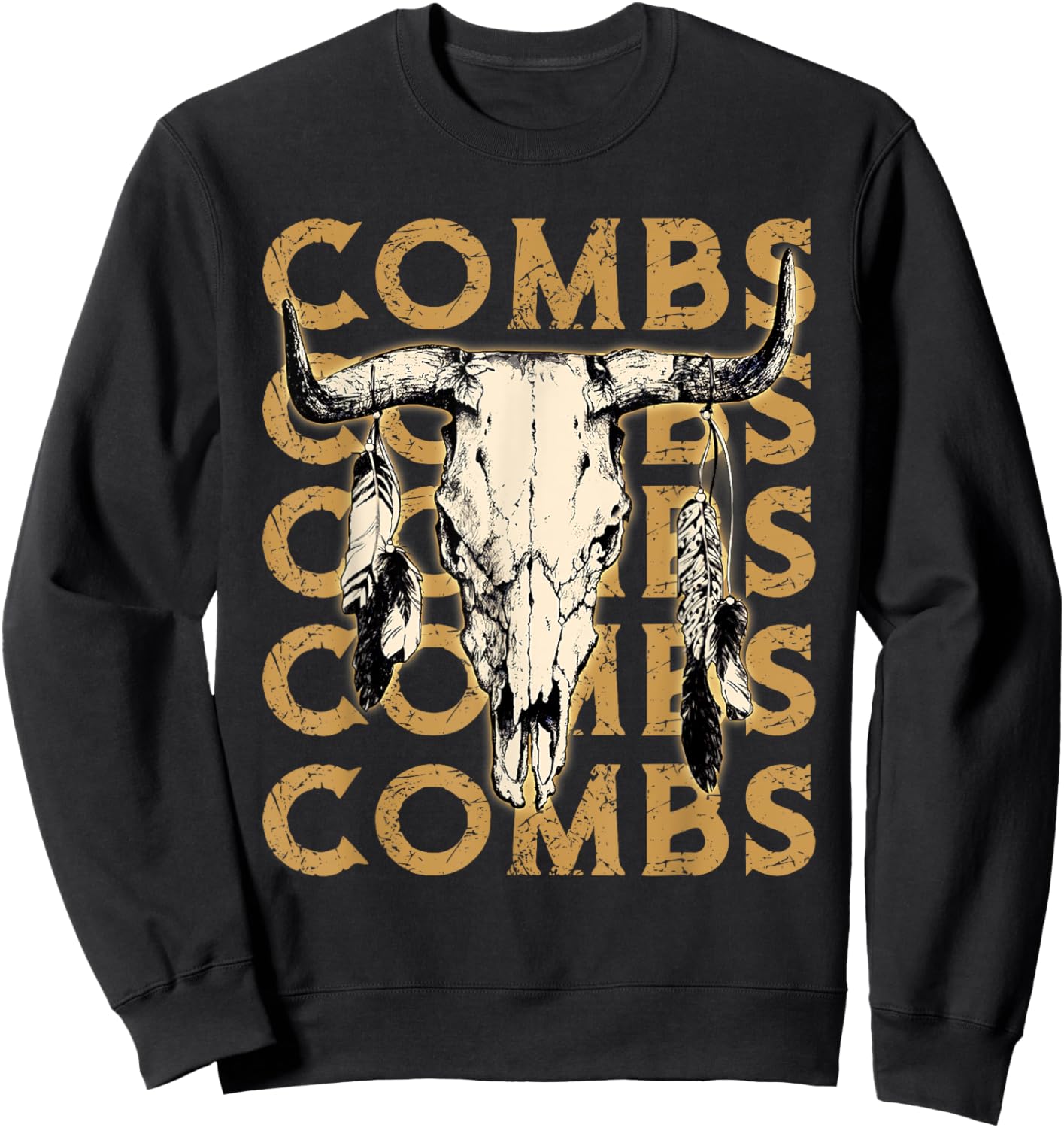 Vintage Last Name Combs Proud Funny Costume Lovers Awesome Sweatshirt - Sweatshirt | Black