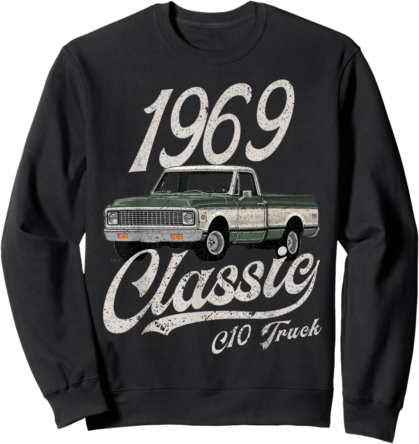 1969 69 C10 Truck Sweatshirt - Sweatshirt | Black