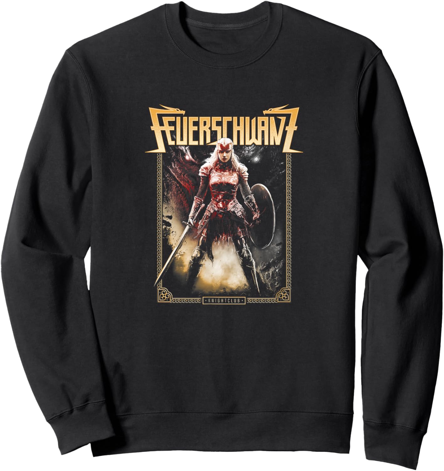 Knightclub Warrior , black, S Sweatshirt - Sweatshirt | Black