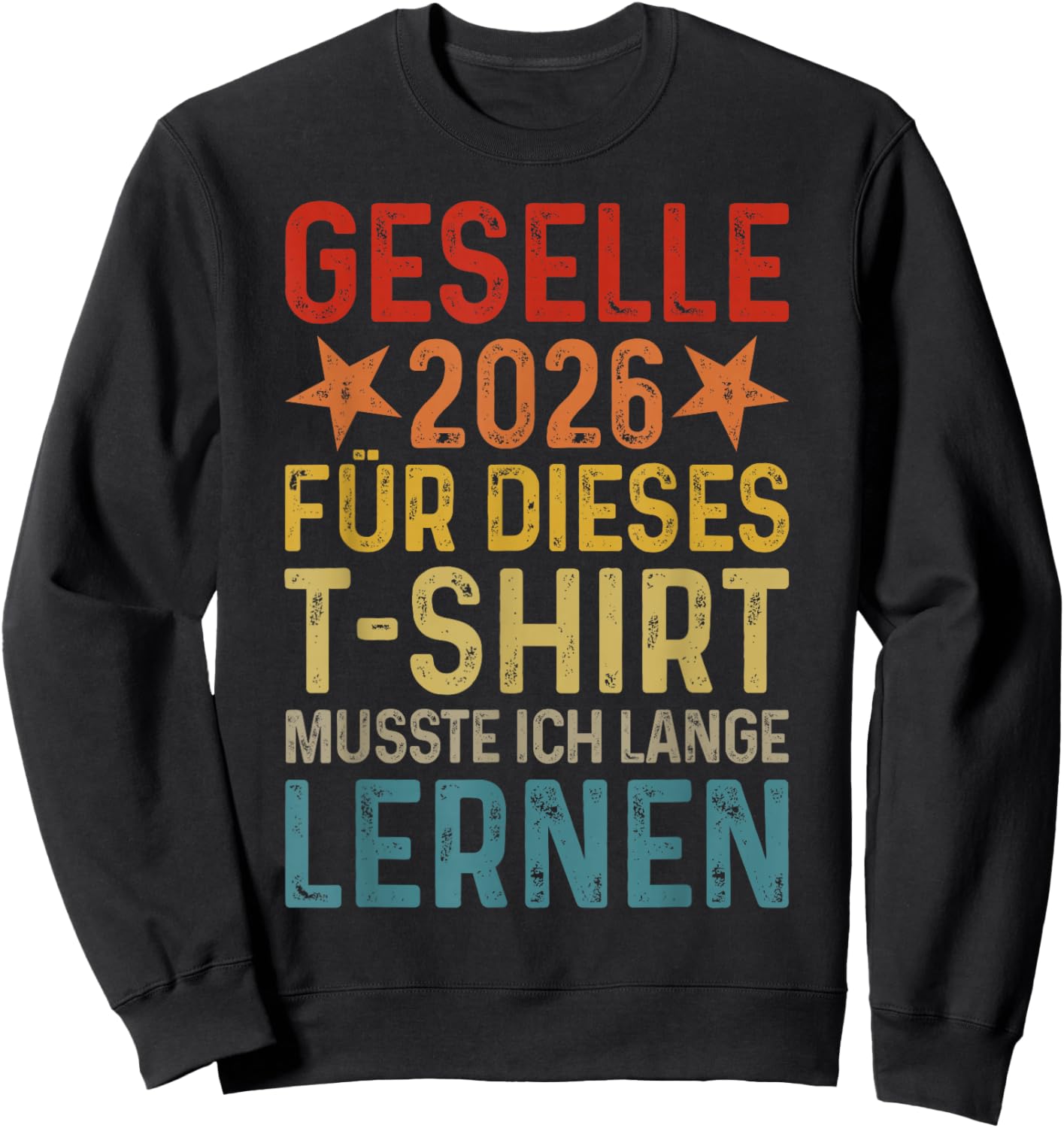 Geselle 2026 Gesellenprüfung bestanden Gesellenbrief Sweatshirt - Sweatshirt | Black