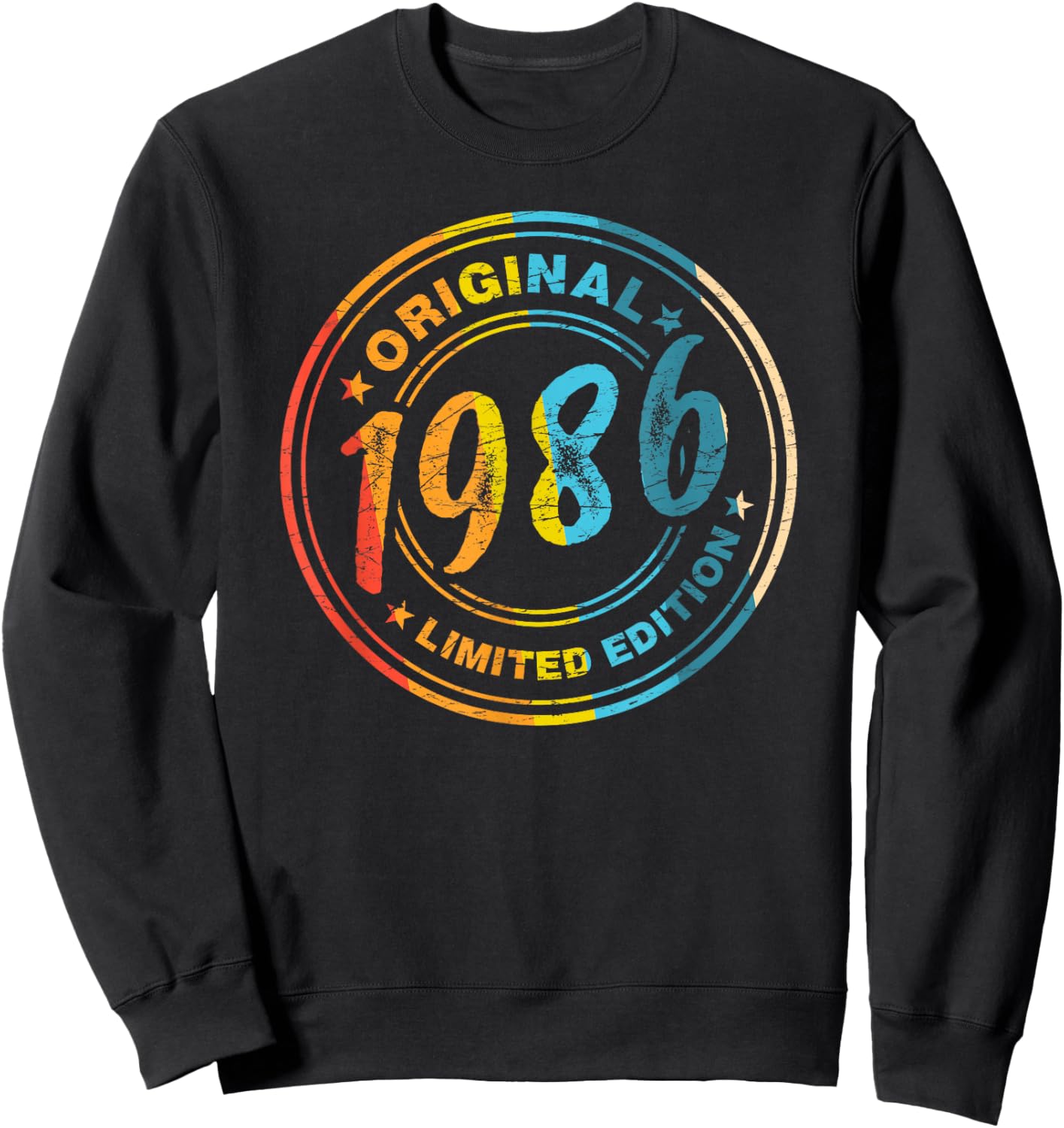 40.Geburtstag Retro Vintage 1986 Mann Frau Geschenk Sweatshirt - Sweatshirt | Black
