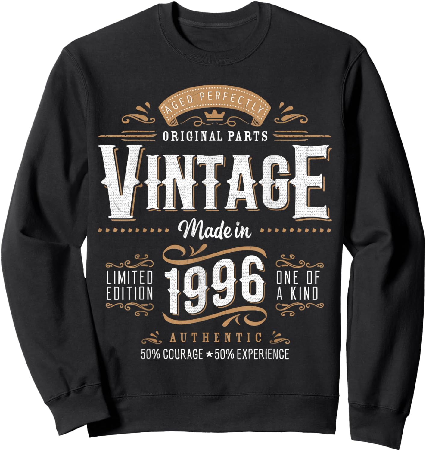 Vintage 1996 Dual Sided 30th Birthday 30 Years Old Sweatshirt - Sweatshirt | Black