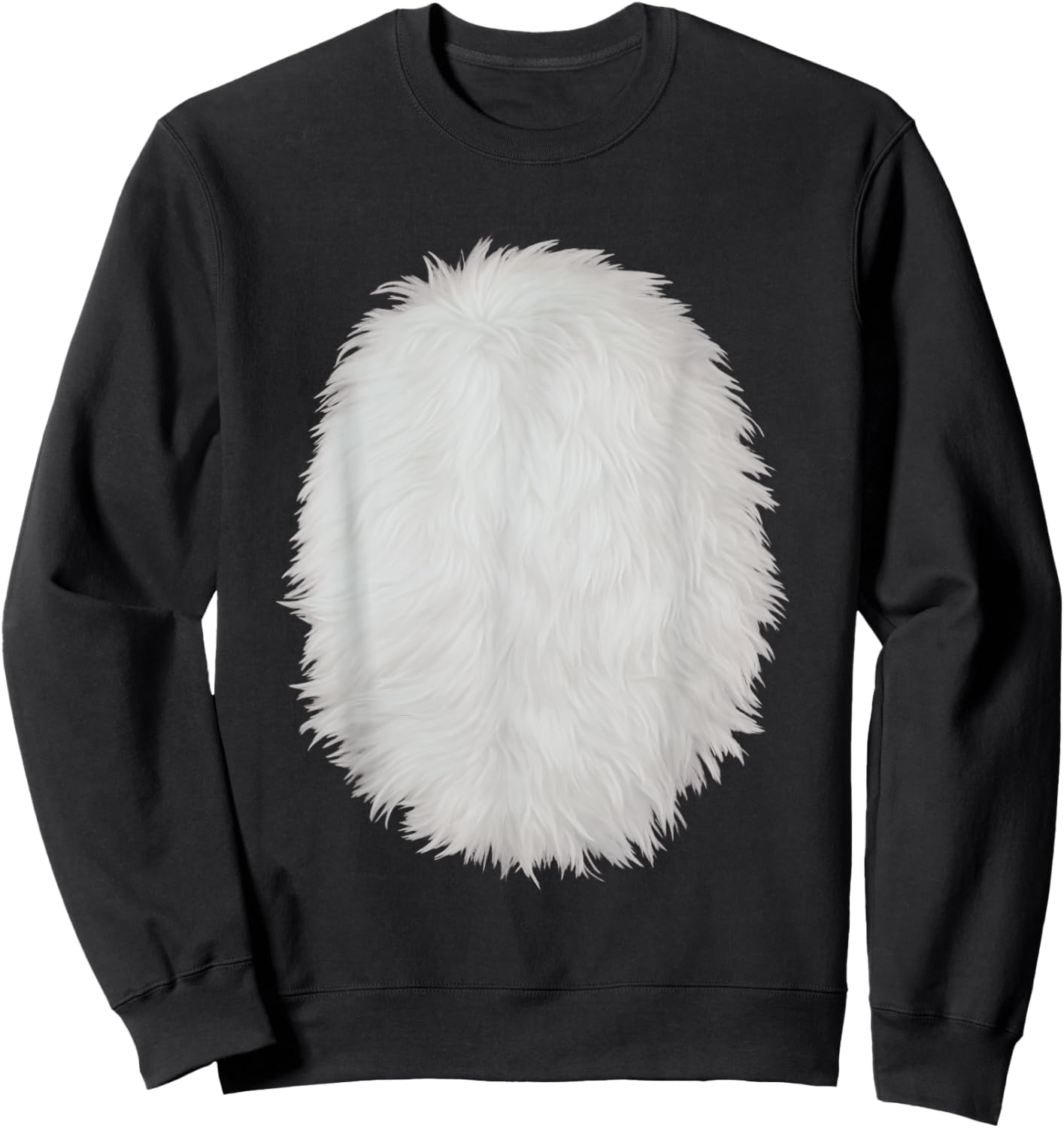 White Belly Costume DIY Cosplay Panda Bear Cat Skunk Deer Sweatshirt - Sweatshirt | Black
