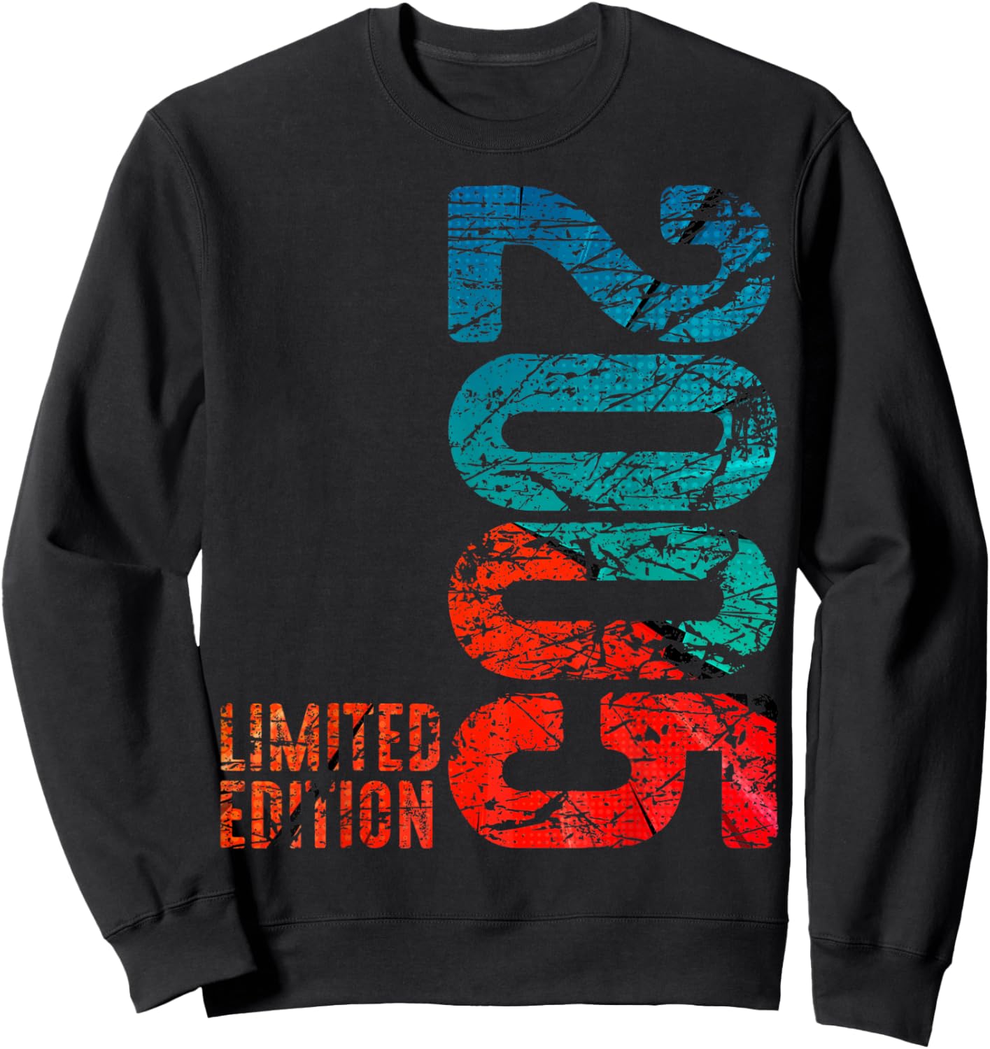 21st Birthday Man Woman 21 Years 2005 Decorative Gift Funny Sweatshirt - Sweatshirt | Black