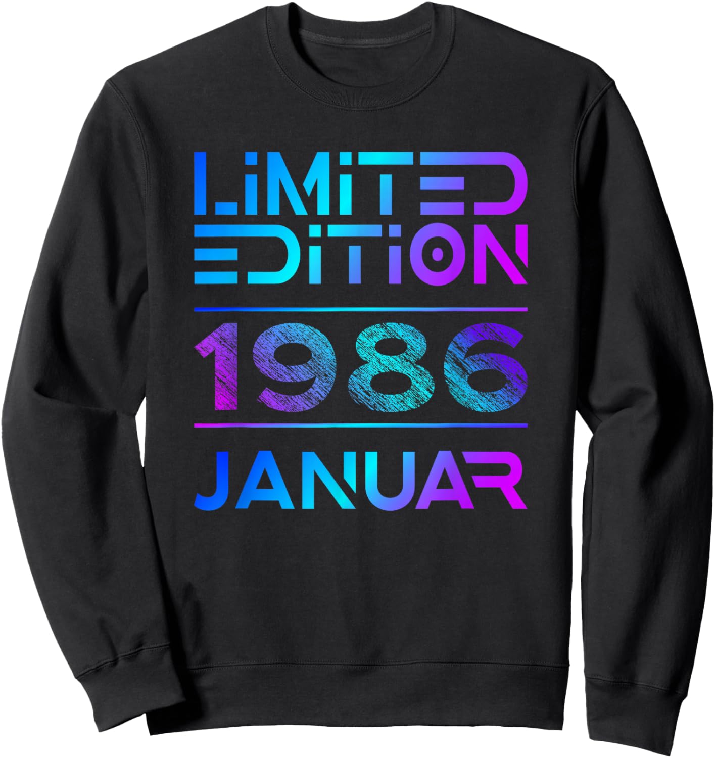 January 1986 Man Woman 40th Birthday Limited Edition Sweatshirt - Sweatshirt | Black