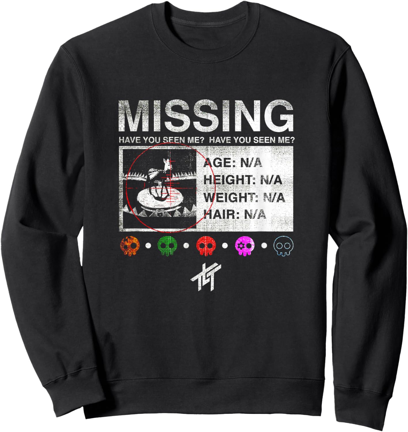 The Living Tombstone Missing Sweatshirt - Sweatshirt | Black