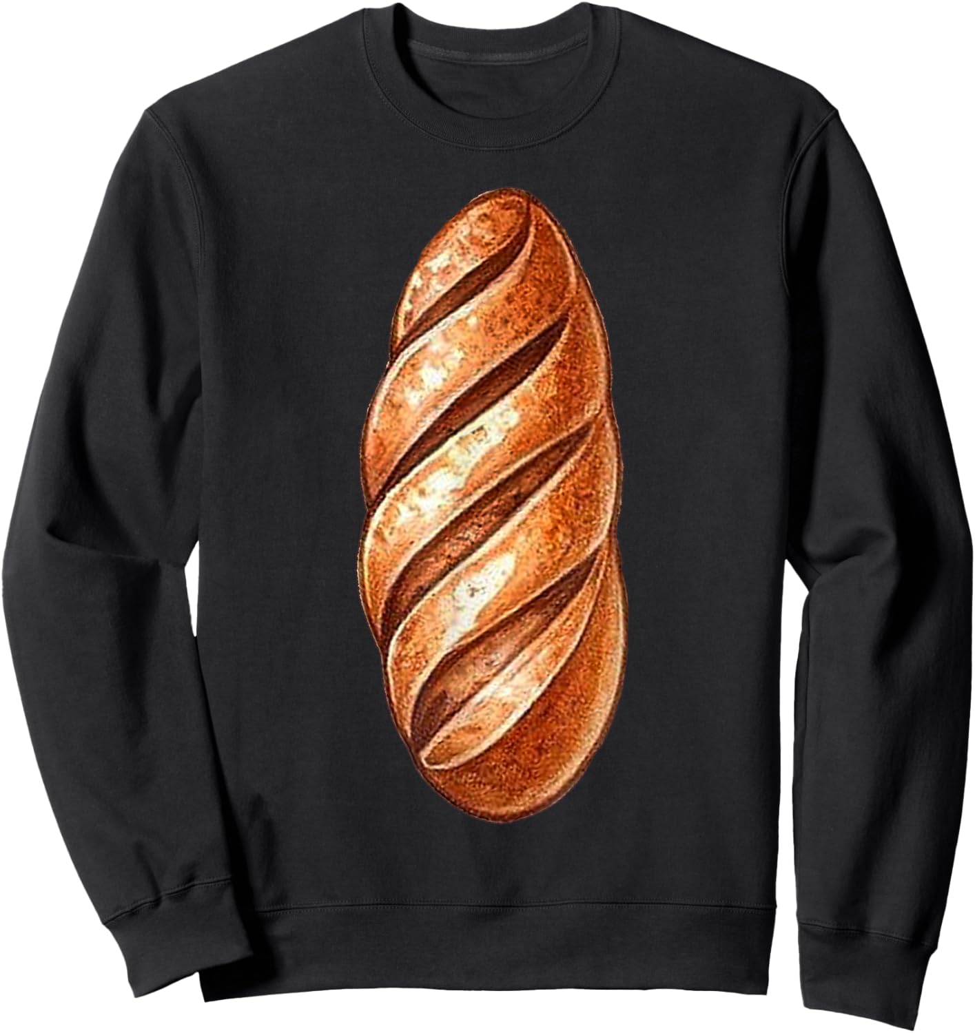 Baguette Costume Halloween Fancy Bread Cosplay Food Costume Sweatshirt - Sweatshirt | Black
