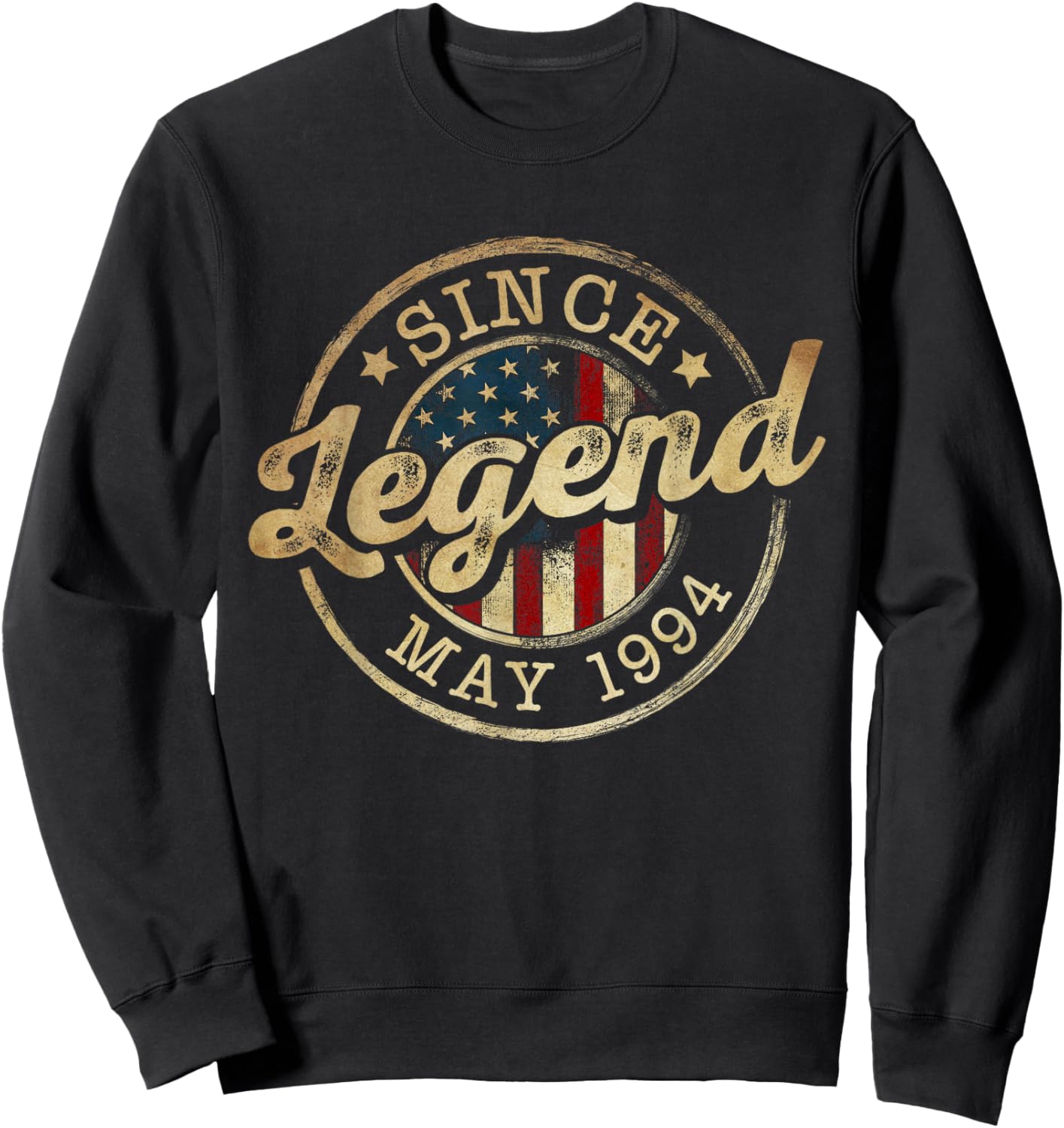 Legend Since May 1994 Vintage 32nd Birthday Classic Sweatshirt - Sweatshirt | Black