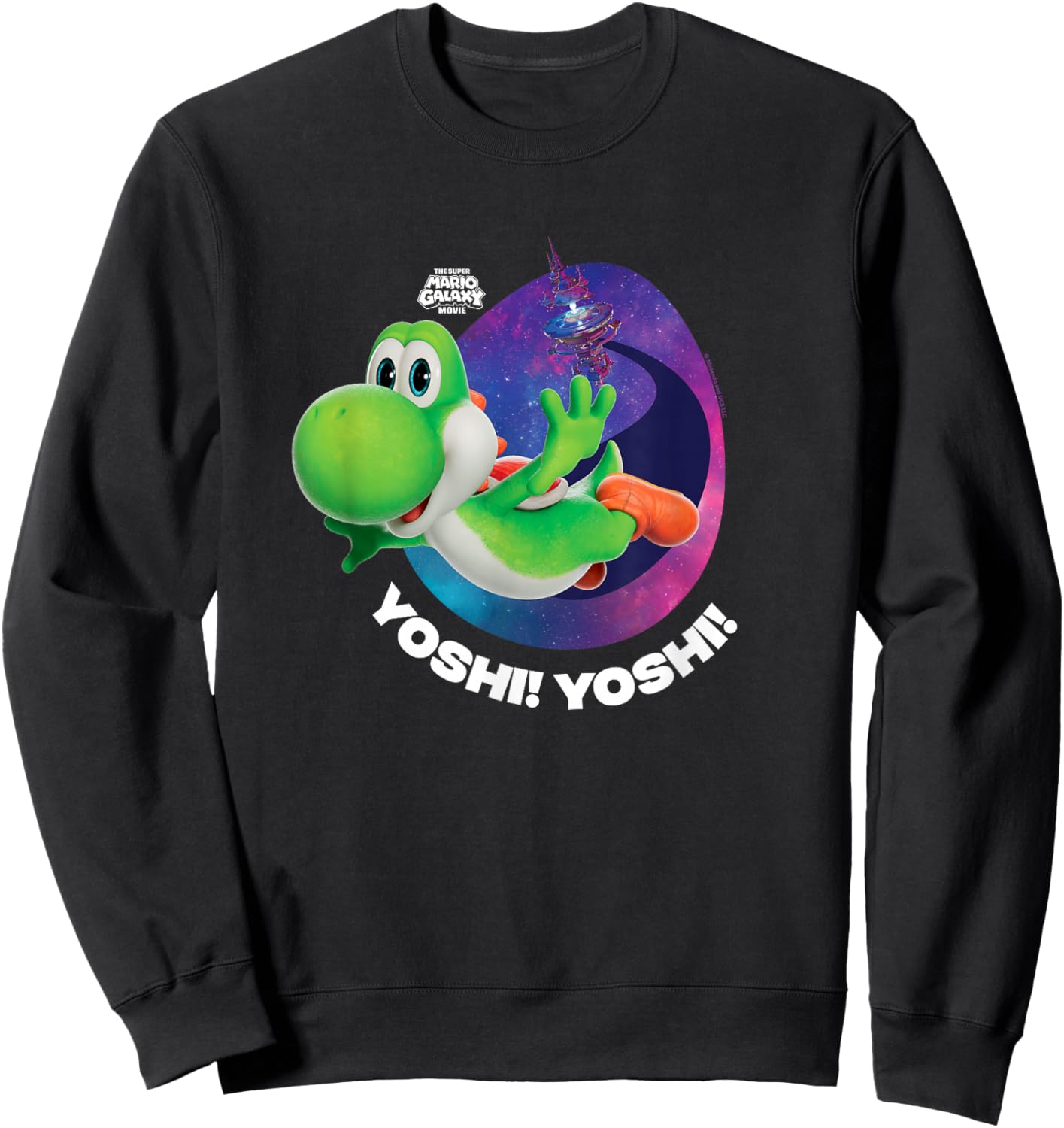 The Super Mario Galaxy Movie Yoshi Soars Sweatshirt - Sweatshirt | Black