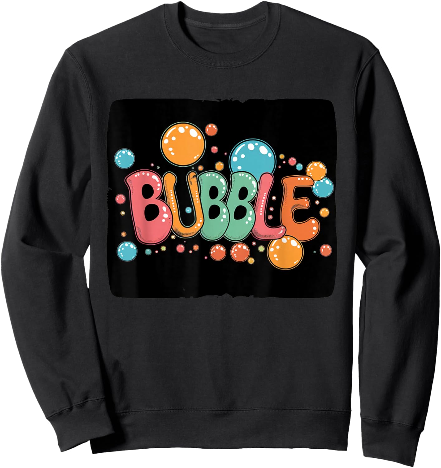 Colorful Bubble Costume for Boys and Girls Sweatshirt - Sweatshirt | Black