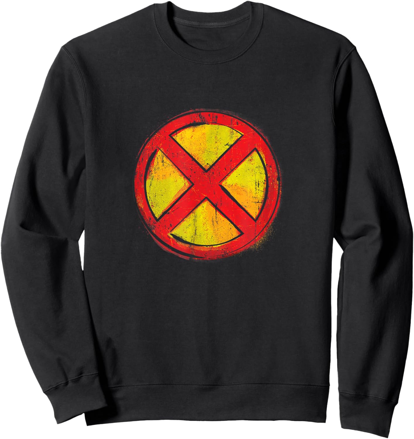 Marvel X-Men Logo Spray Paint Sweatshirt - Sweatshirt | Black