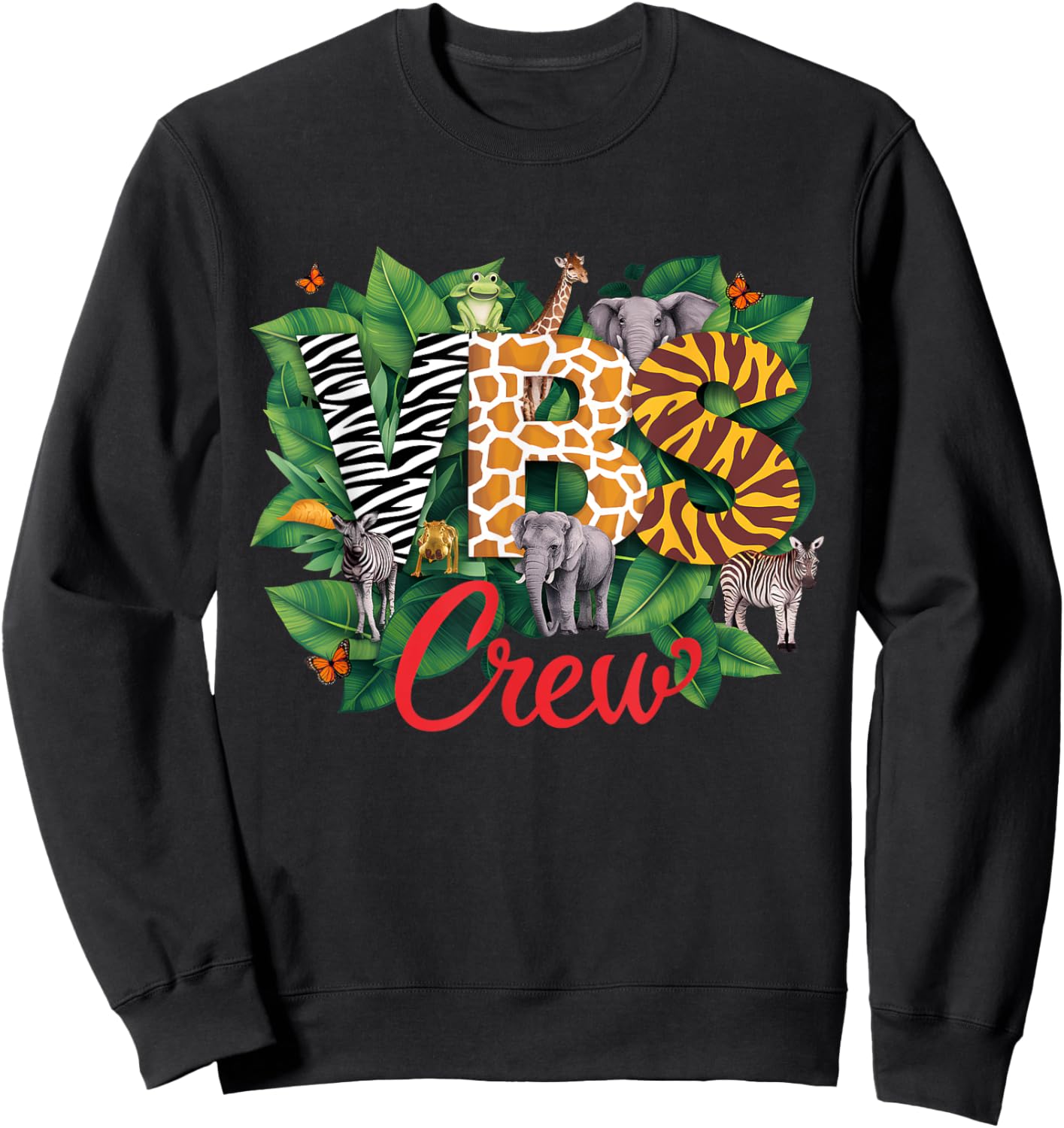 VBS Crew VBS 2026 Vacation Bible School Jungle Adventures Sweatshirt - Sweatshirt | Black