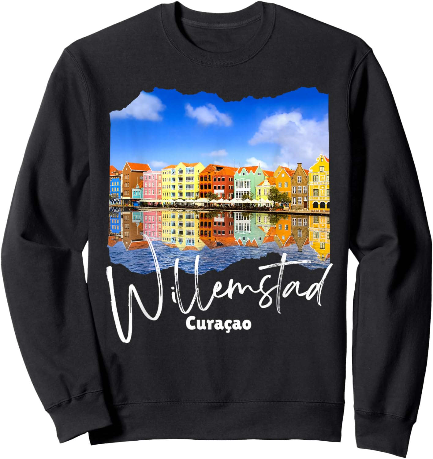 Willemstad Curaçao / Curacao Willemstad Sweatshirt - Sweatshirt | Black