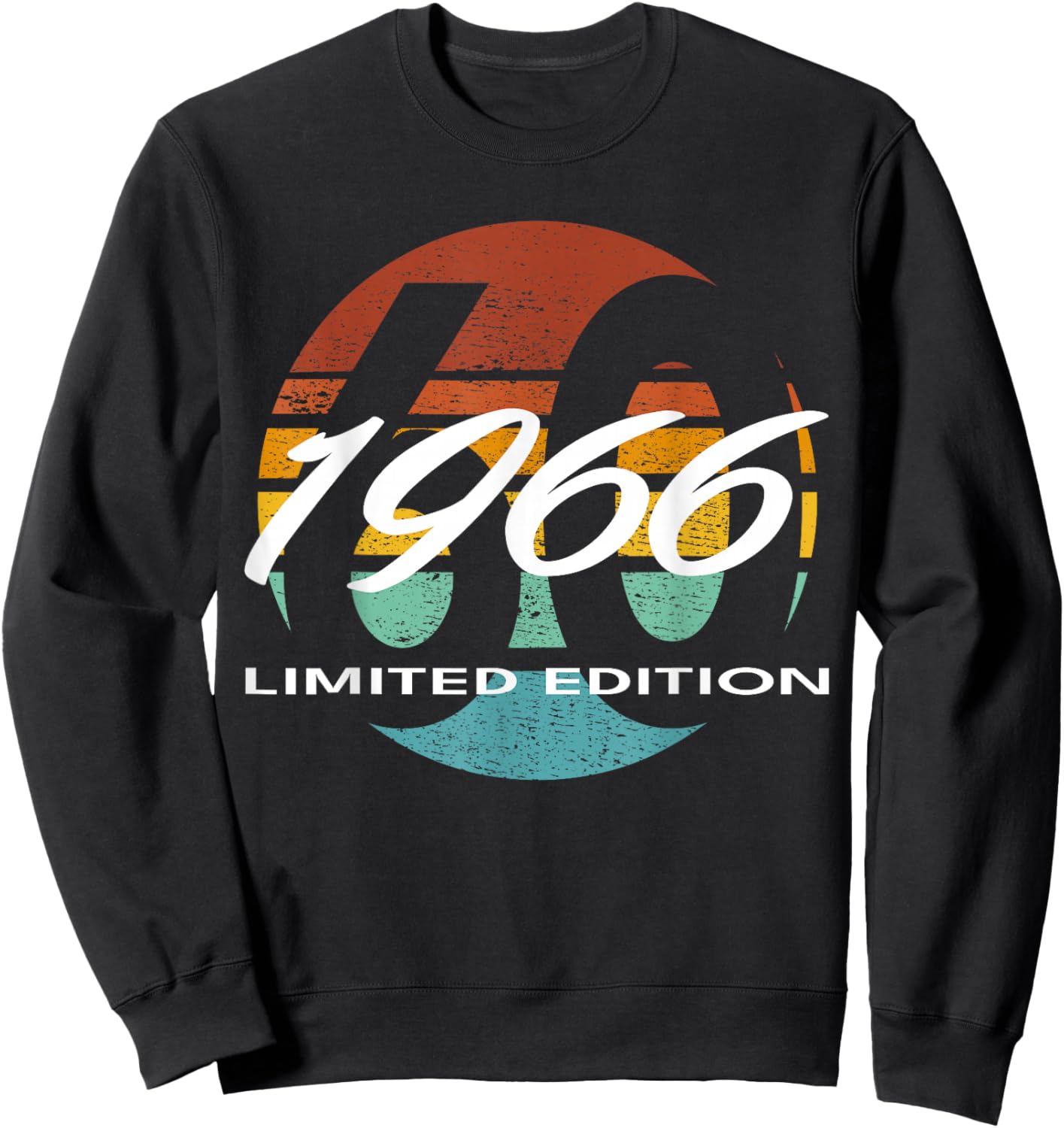 60th Birthday Man Woman 60 Years 1966 Funny Gift Sweatshirt - Sweatshirt | Black