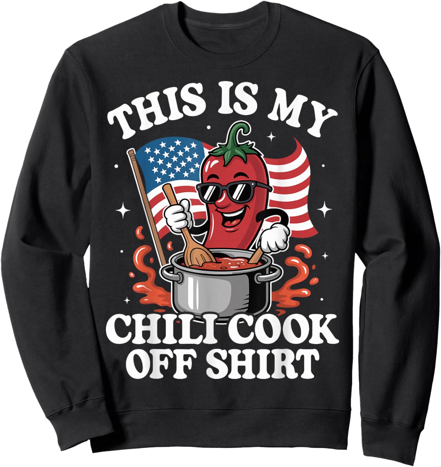 Chili Cook Off, This is My Chili Cook Off, Chili Contest Sweatshirt - Sweatshirt | Black