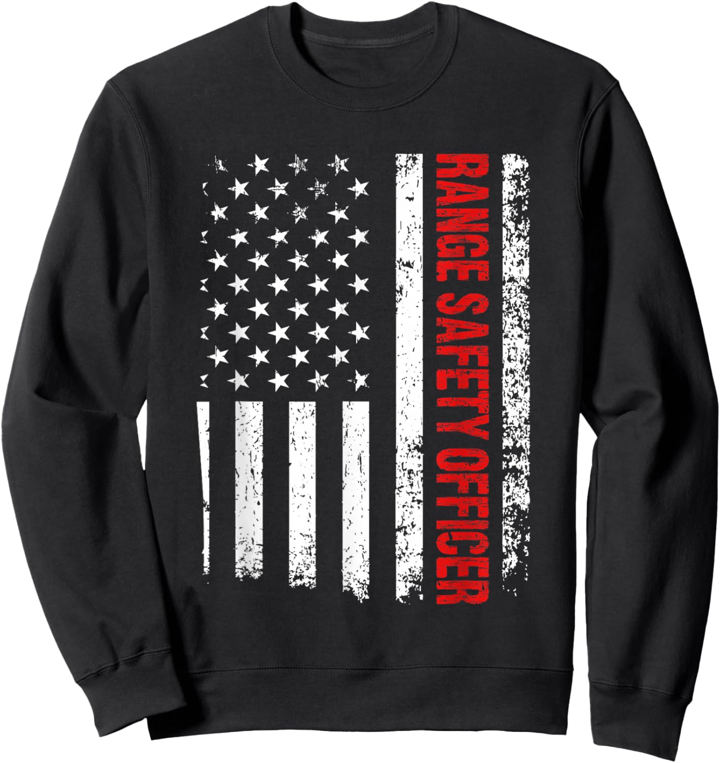 American Firearms Instructor Gun Range Safety Officer Sweatshirt - Sweatshirt | Black