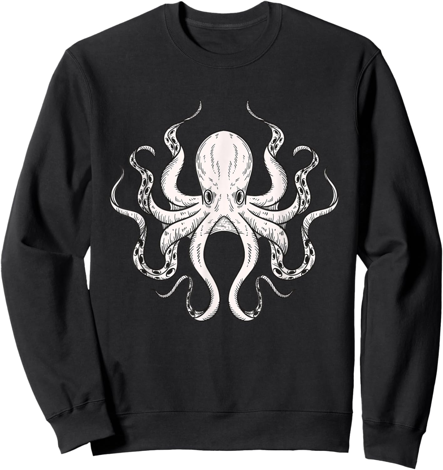 Octopus Kraken Men Women Boys Girls Kids Sweatshirt - Sweatshirt | Black