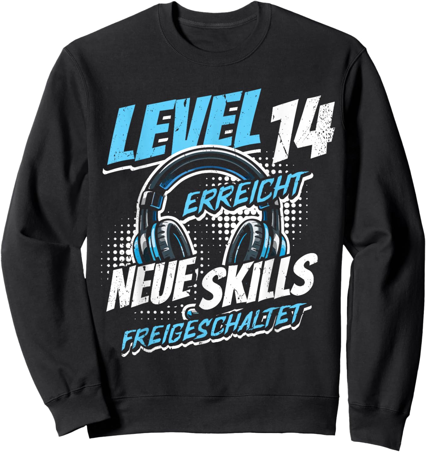 14. Geburtstag Jungen Video Gamer Level 14 Erreicht Junge Sweatshirt - Sweatshirt | Black