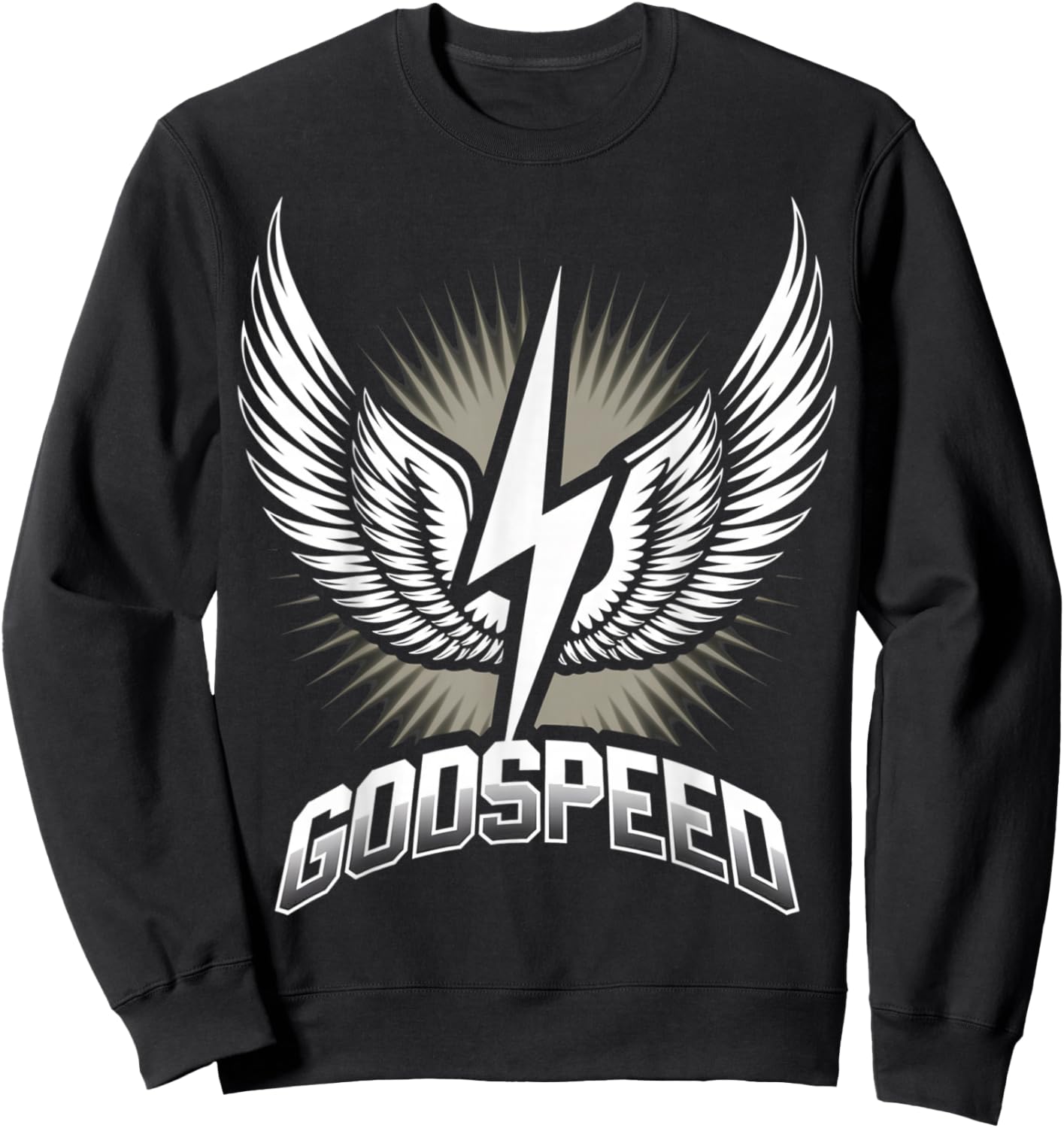 Godspeed Lightning Wings Emblem Sweatshirt - Sweatshirt | Black
