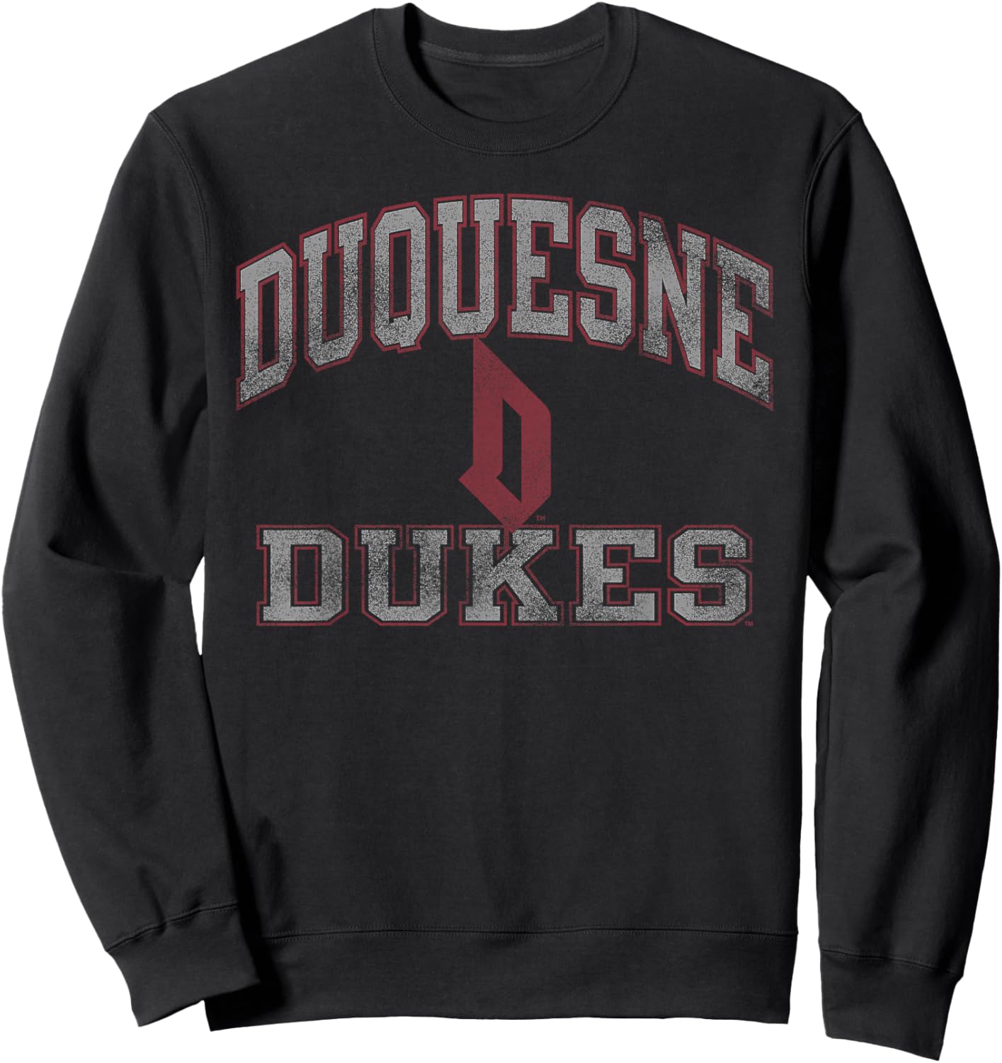 Duquesne Dukes Worn Navy Officially Licensed Sweatshirt - Sweatshirt | Black