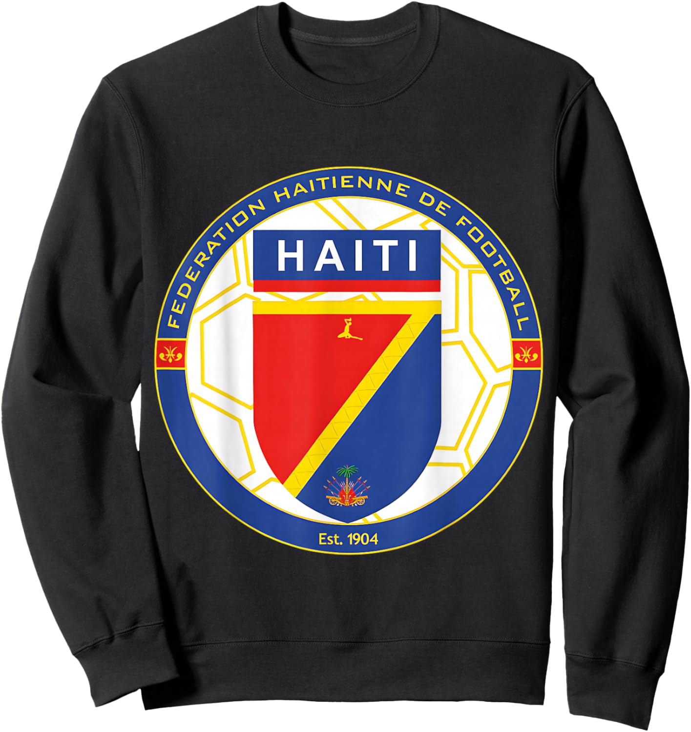 Haiti Football Fanclub (Soccer) Sweatshirt - Sweatshirt | Black