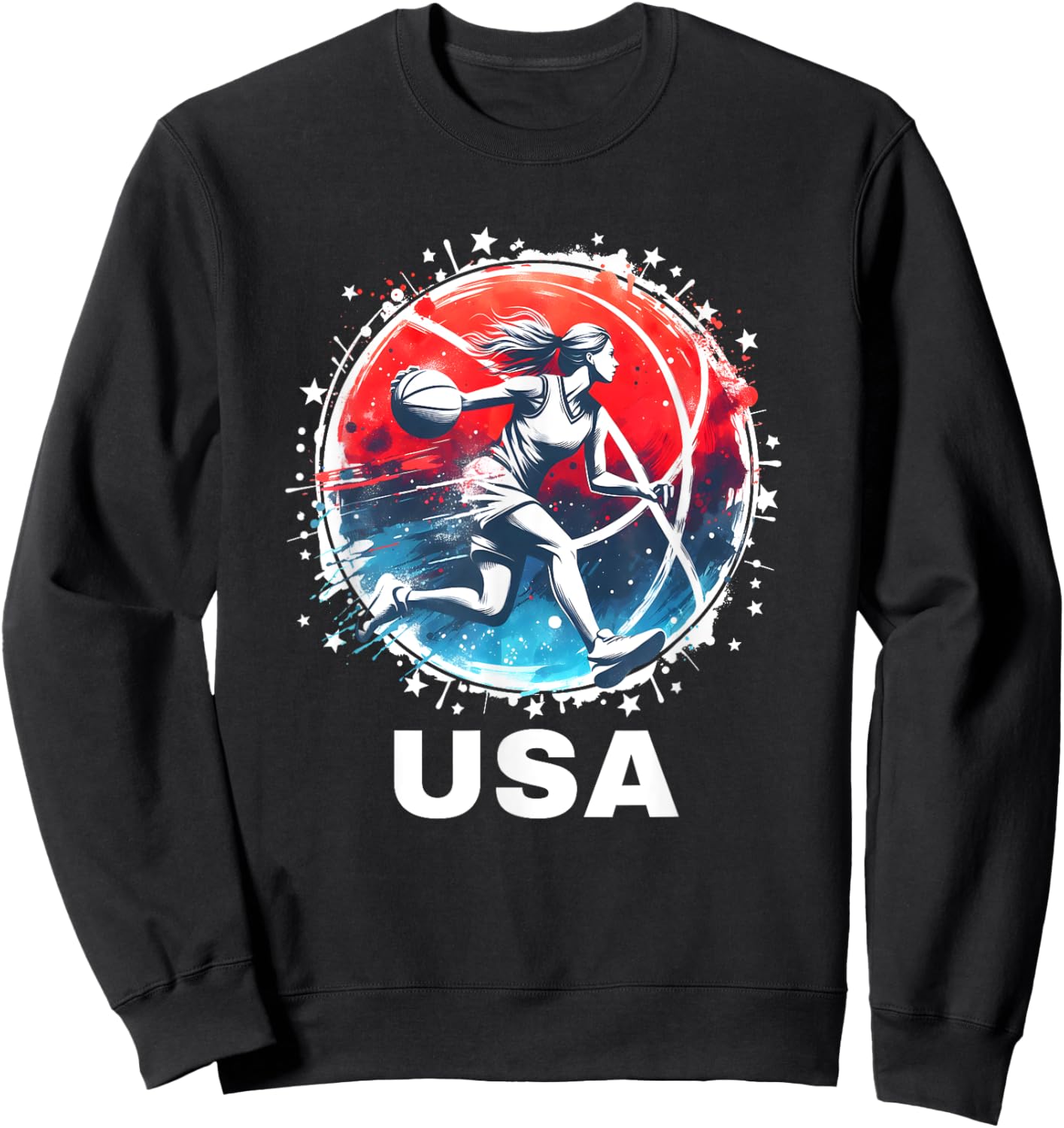 Basketball Team Basketball Apparel USA Team Sweatshirt - Sweatshirt | Black