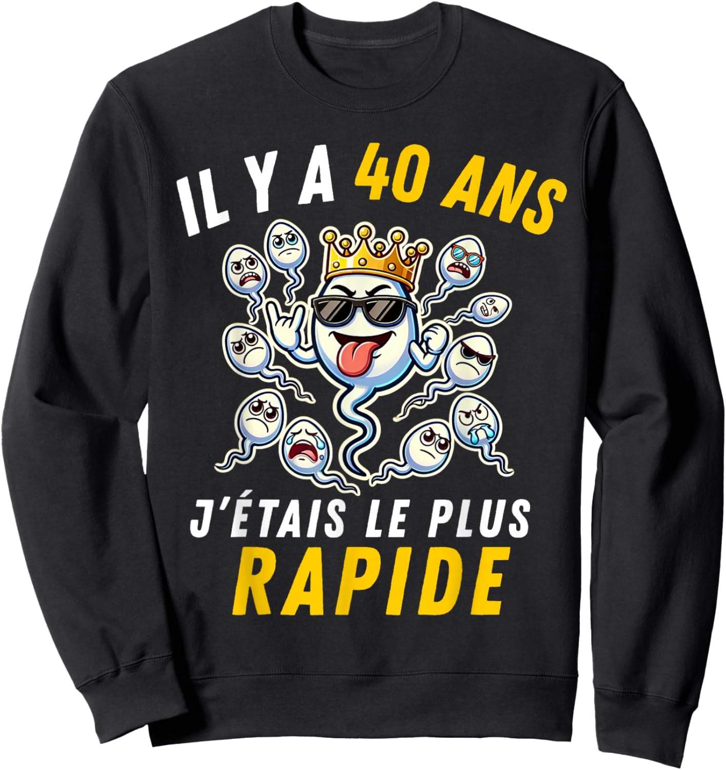 Gift Humour 40th Anniv 1986 Birthday 40 Years Man Sweatshirt - Sweatshirt | Black