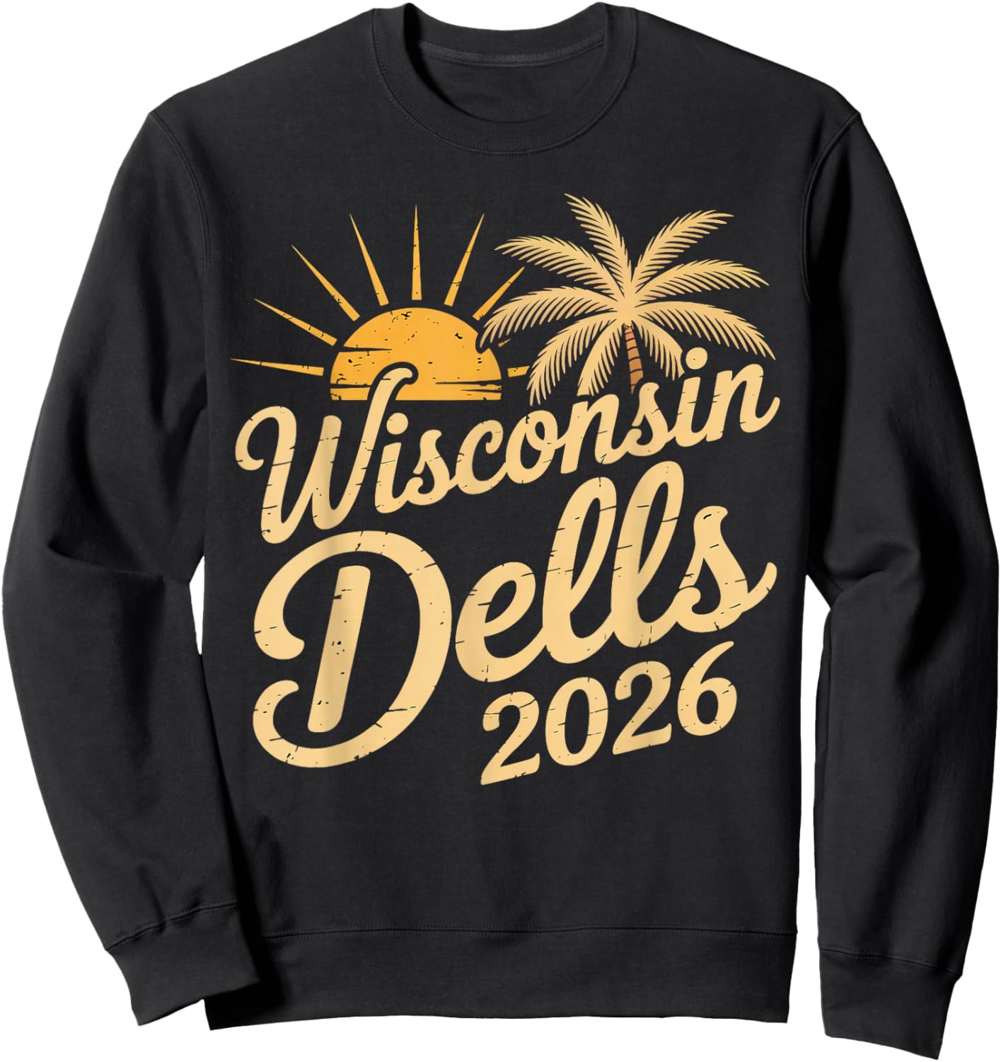 Wisconsin Dells 2026 Family Trip Friends Group Sweatshirt - Sweatshirt | Black